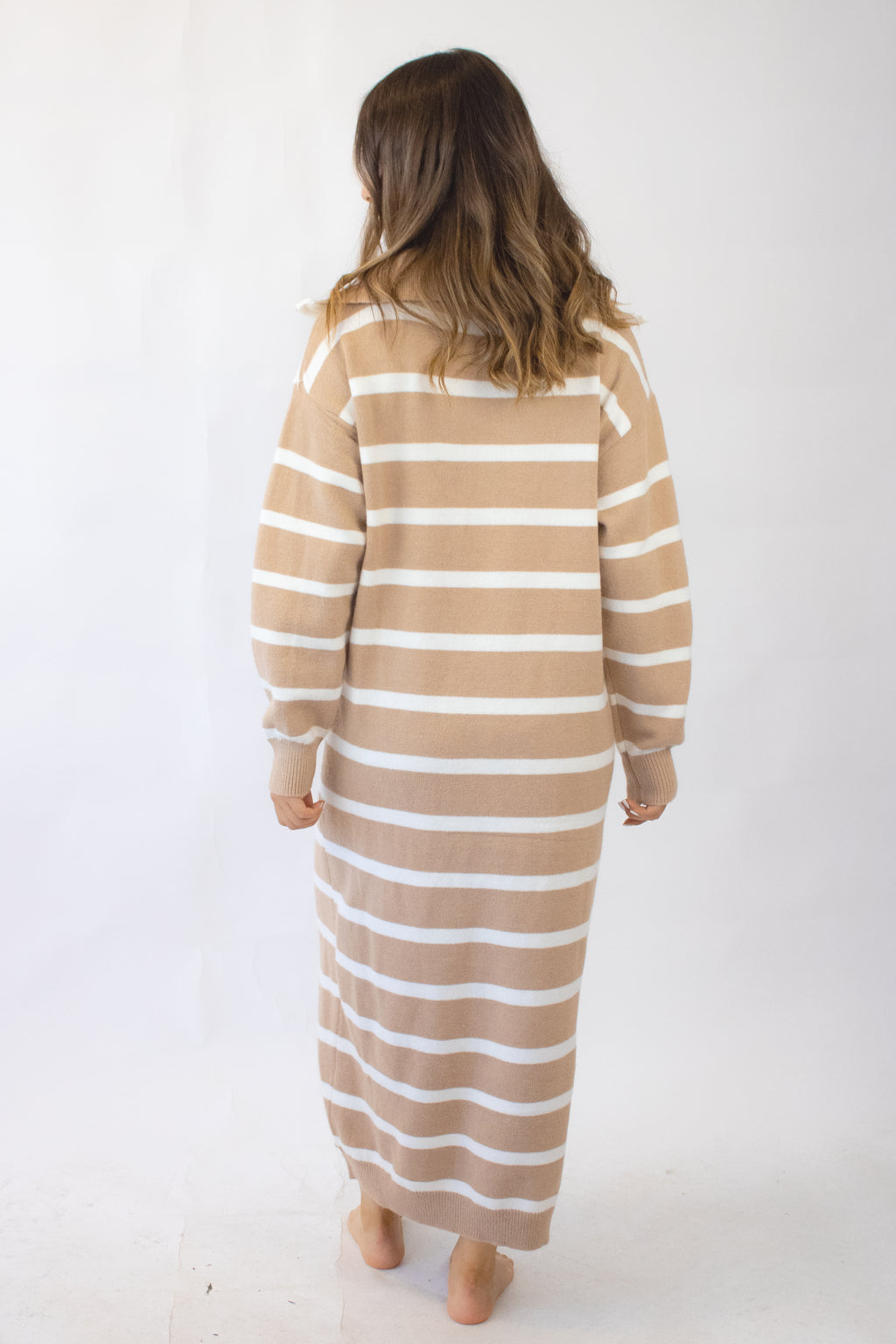 3100 Vestido Tipo Suéter Cuello Tortuga