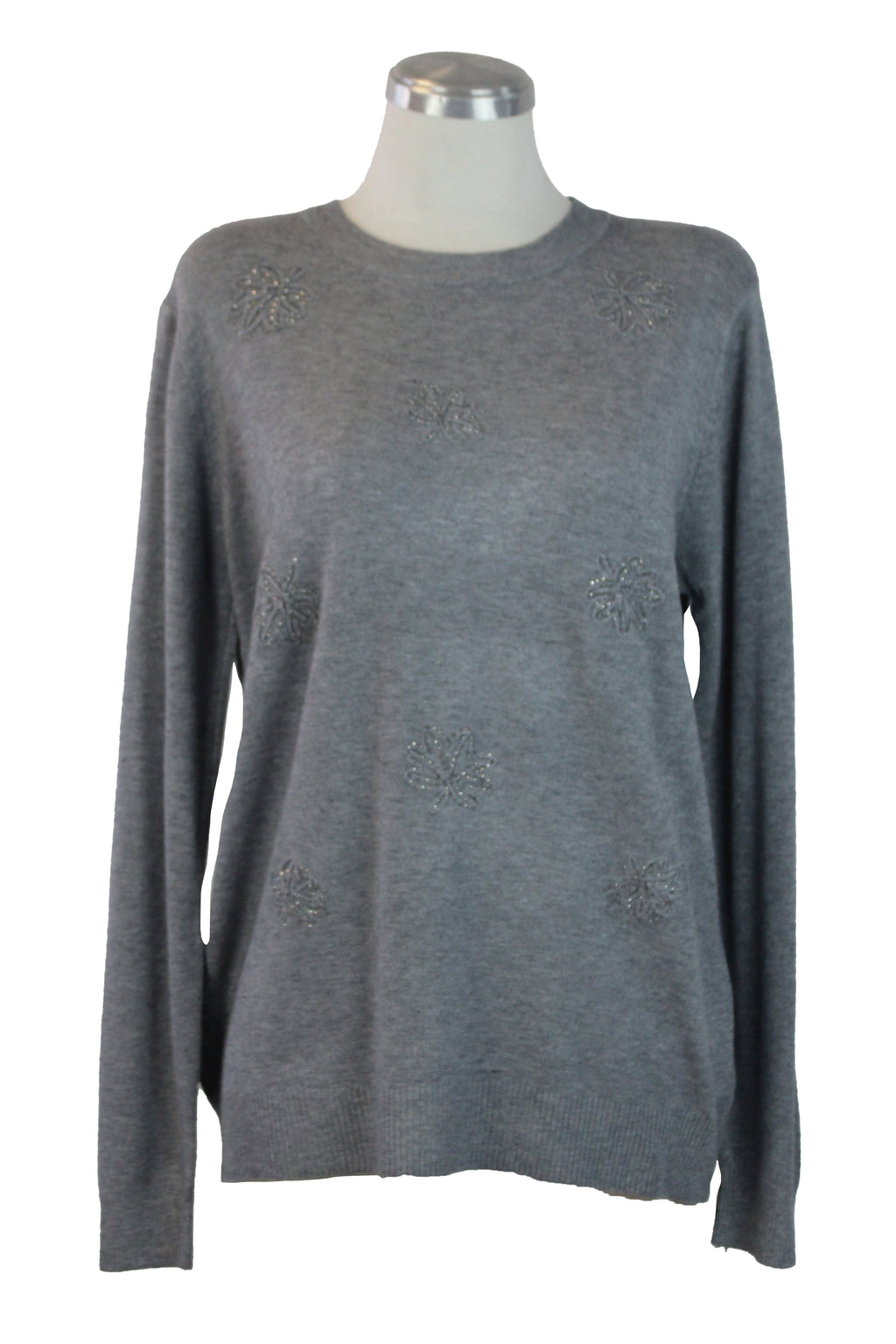 AF23797 Suéter Manga Larga Hojas de Piedras