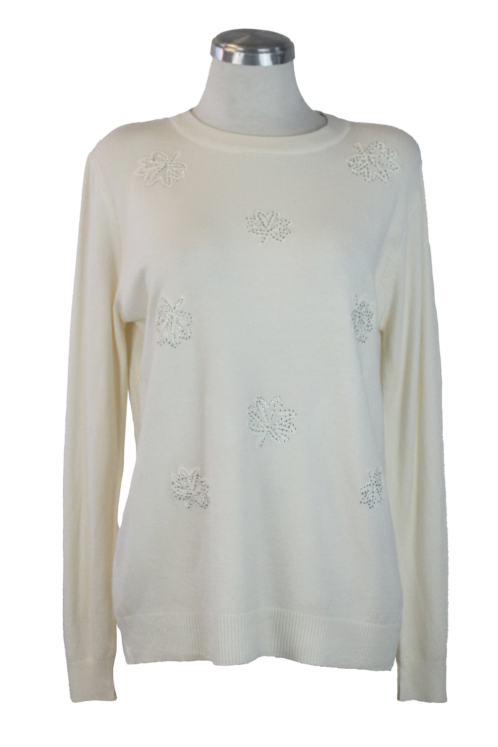 AF23797 Suéter Manga Larga Hojas de Piedras