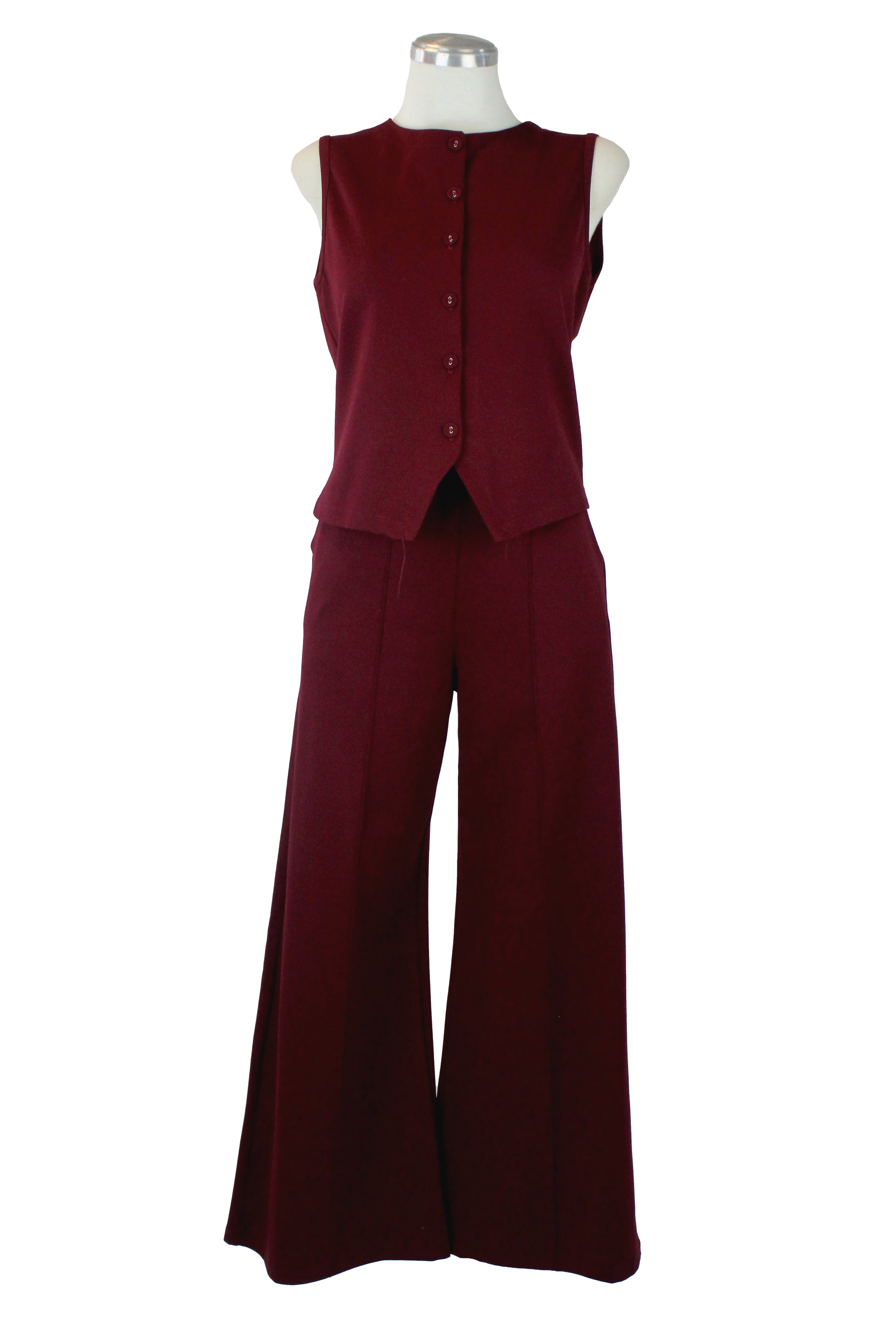 1301SPJ Conjunto Chaleco con Botes Pantalón Línea Punteada