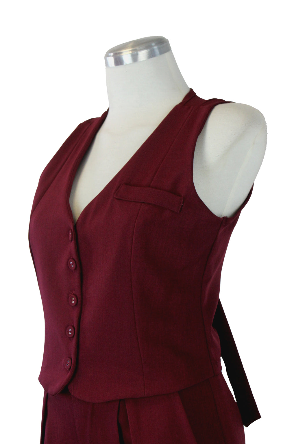 1220BTJ Conjunto Chaleco con  Hebilla Dorada