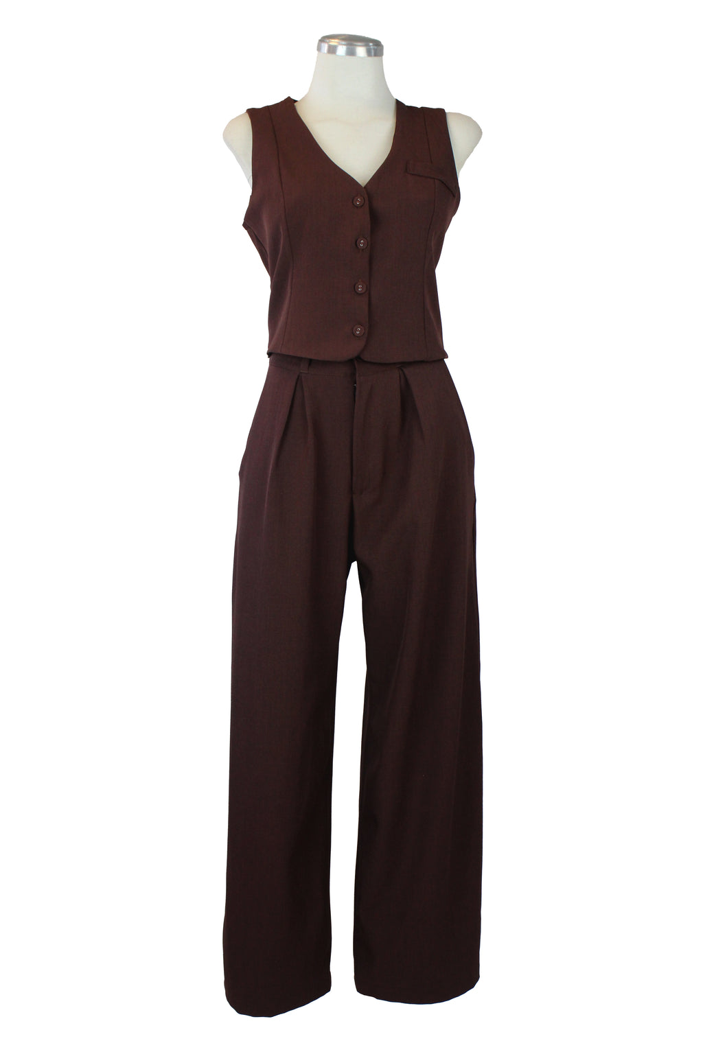 1220BTJ Conjunto Chaleco con  Hebilla Dorada