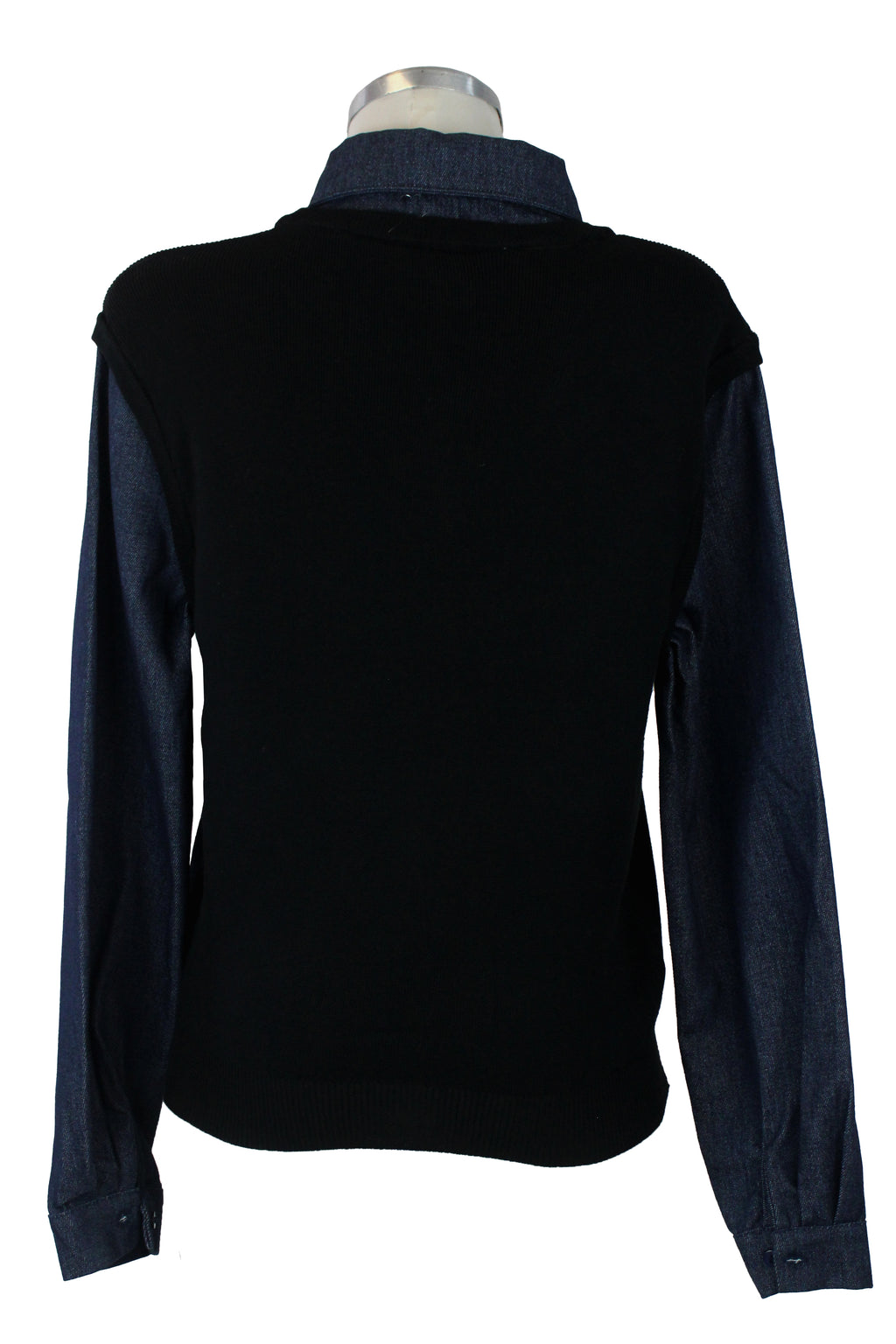 T3365 Suéter de Mezclilla con Chaleco Bordado