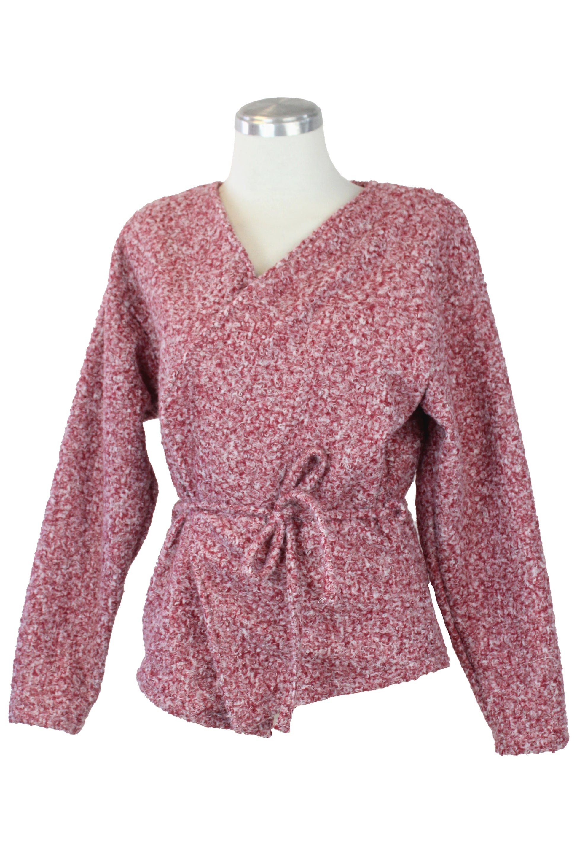 1314TEJ Suéter Afelpado con Ceñidor de Jareta