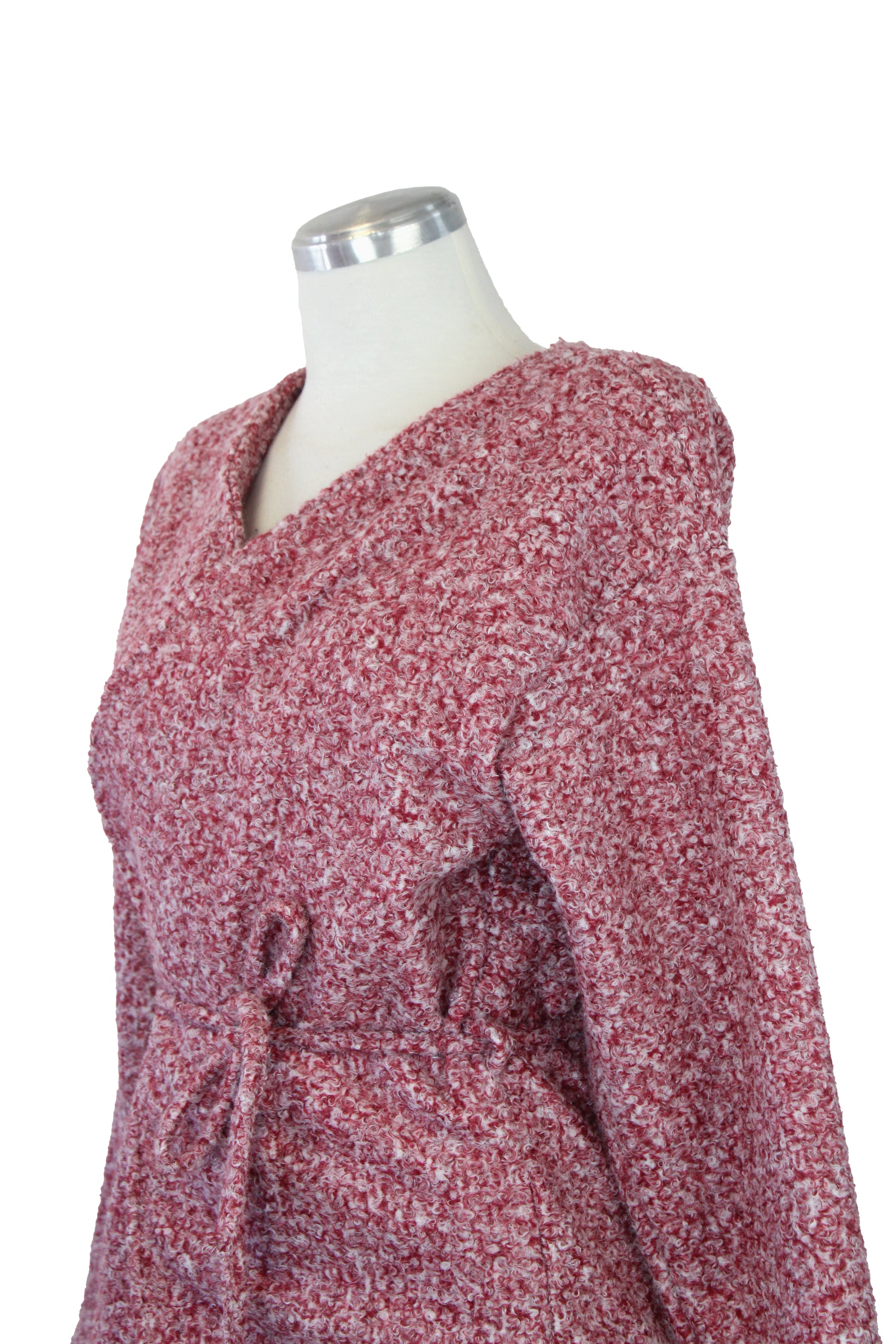 1314TEJ Suéter Afelpado con Ceñidor de Jareta