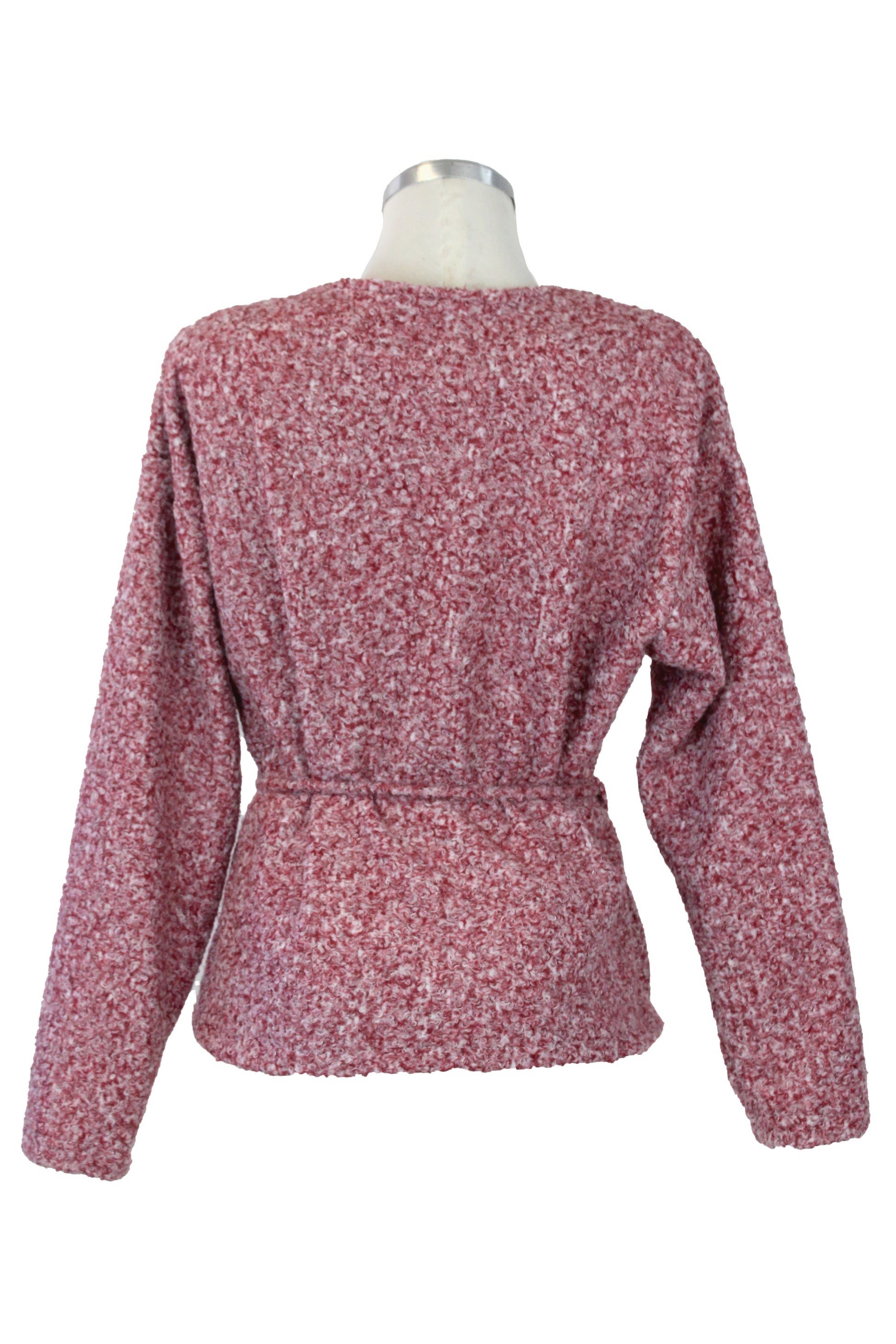 1314TEJ Suéter Afelpado con Ceñidor de Jareta