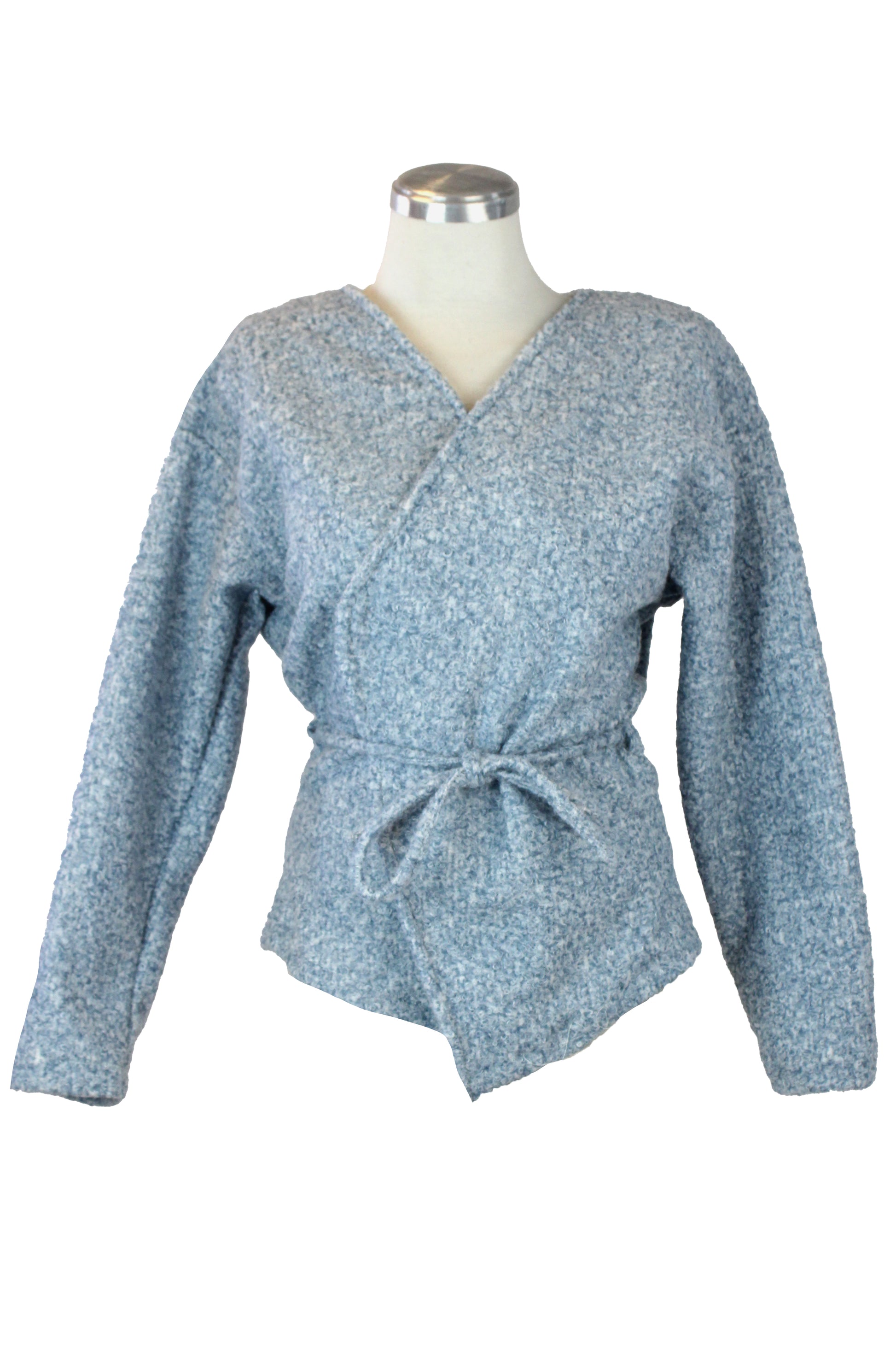 1314TEJ Suéter Afelpado con Ceñidor de Jareta