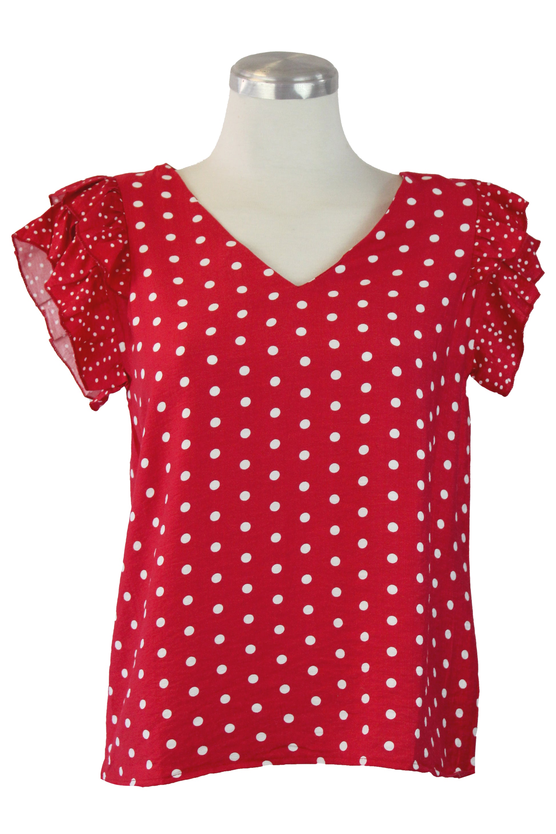 72727 Blusa Cuello V con puntos