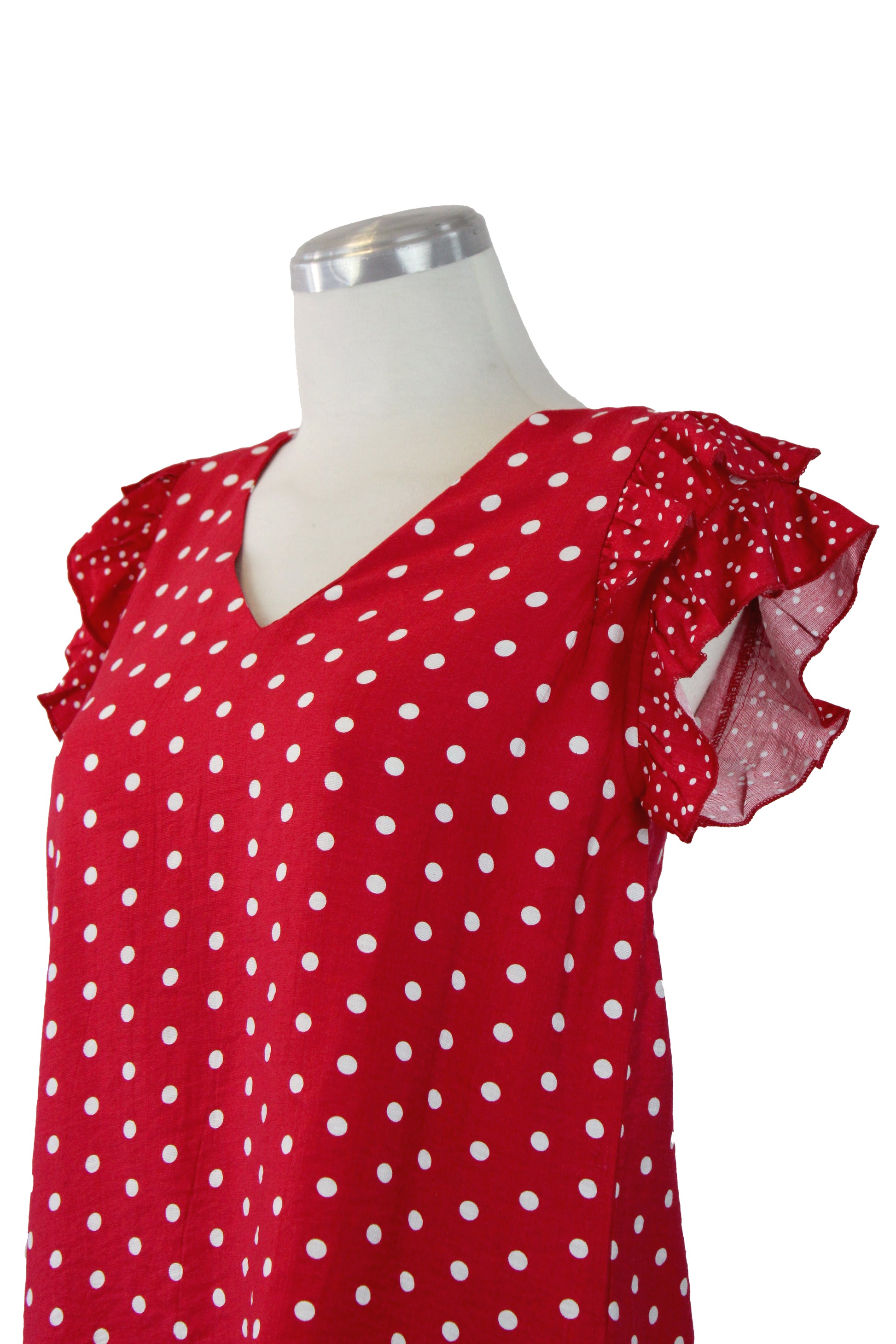 72727 Blusa Cuello V con puntos