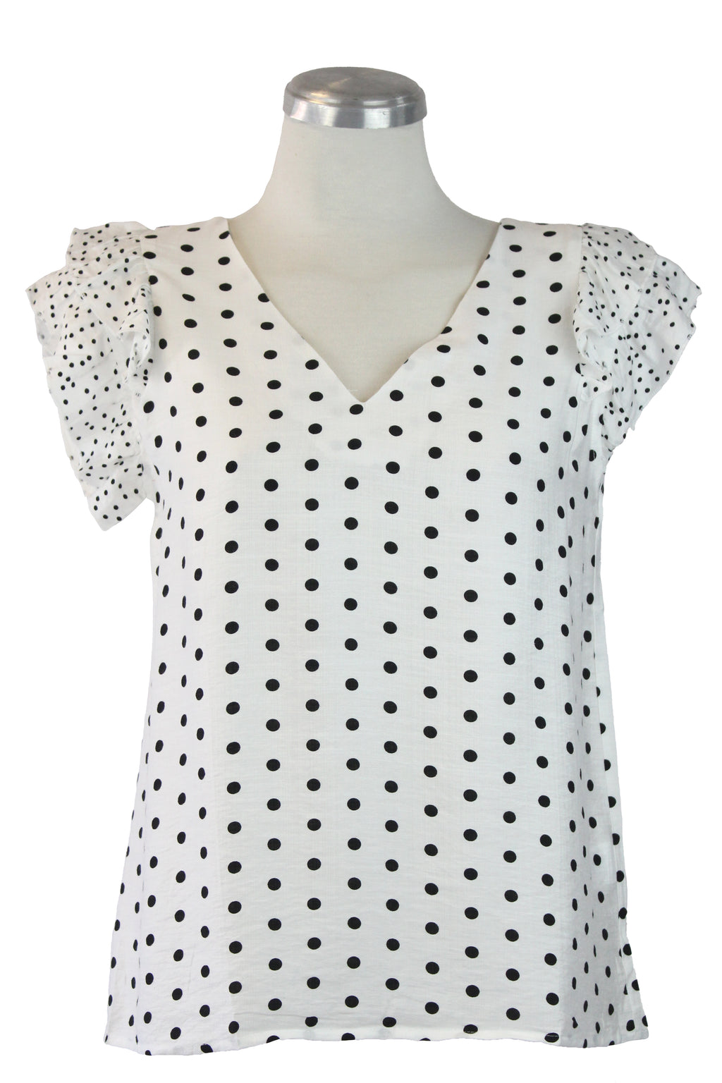 72727 Blusa Cuello V con puntos