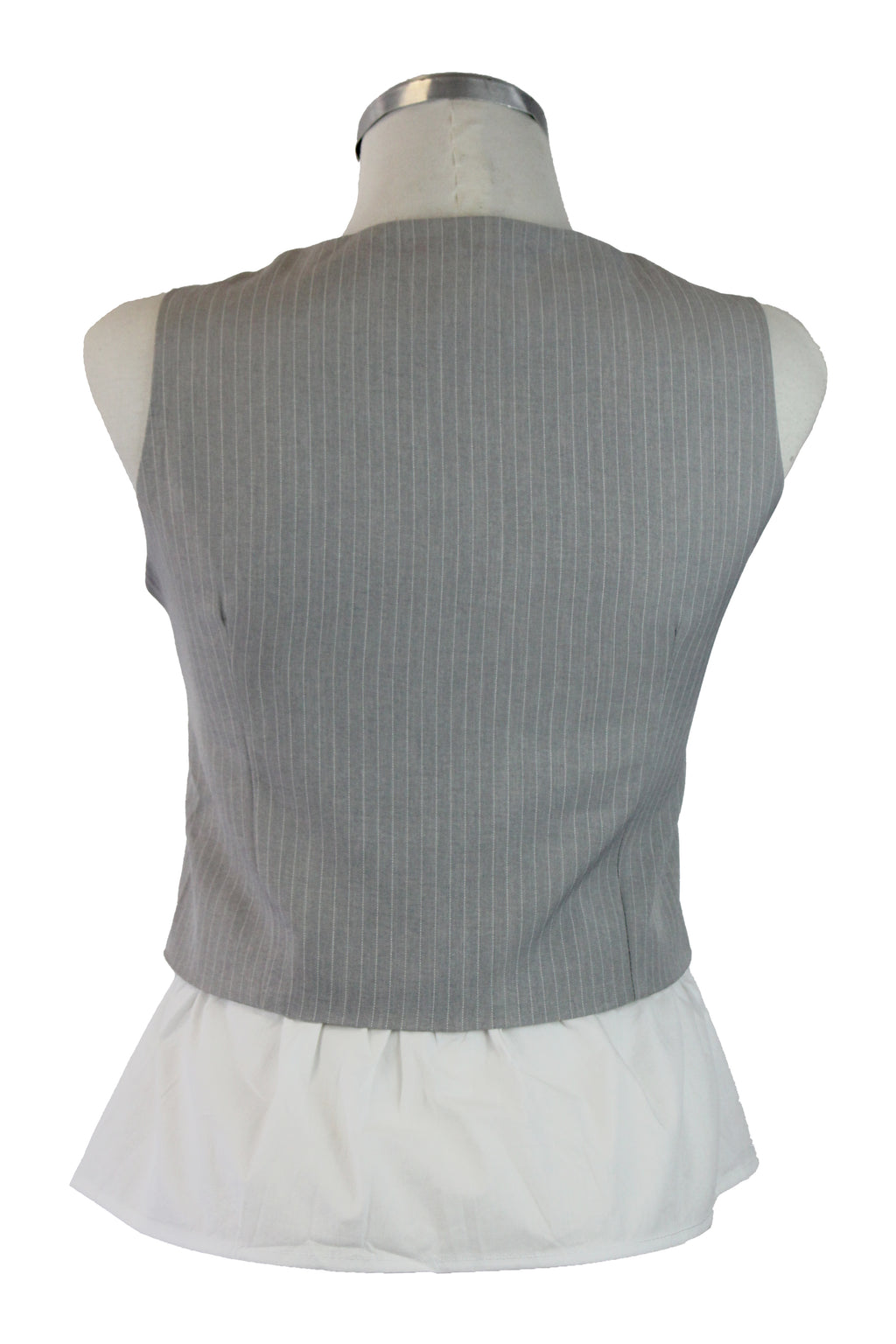 DS1025 Chaleco rayado parte camisa superior