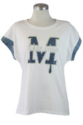 A10602 Blusa M con brillos y lentejuelas