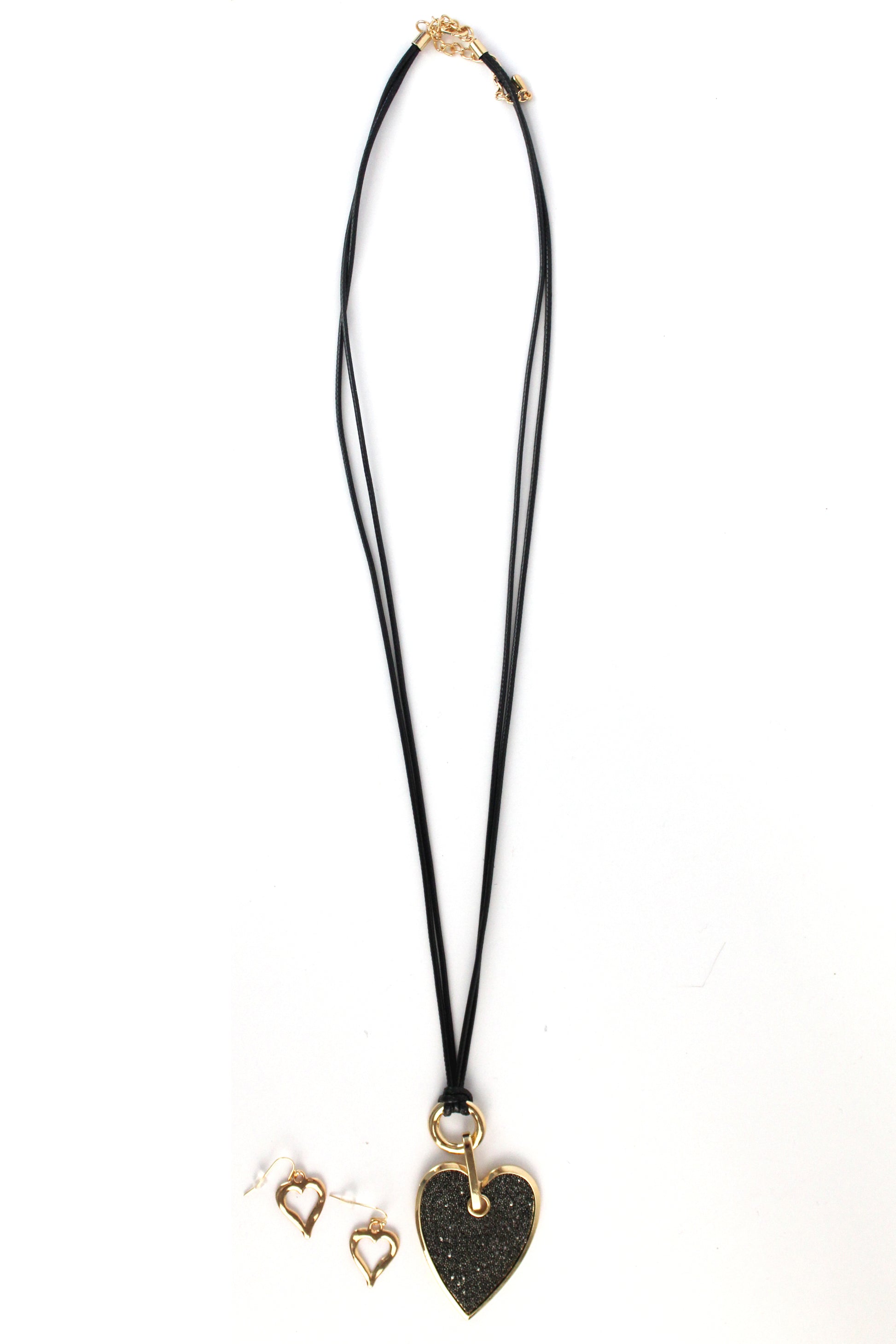 MG14011 maxi collar corazón brillante