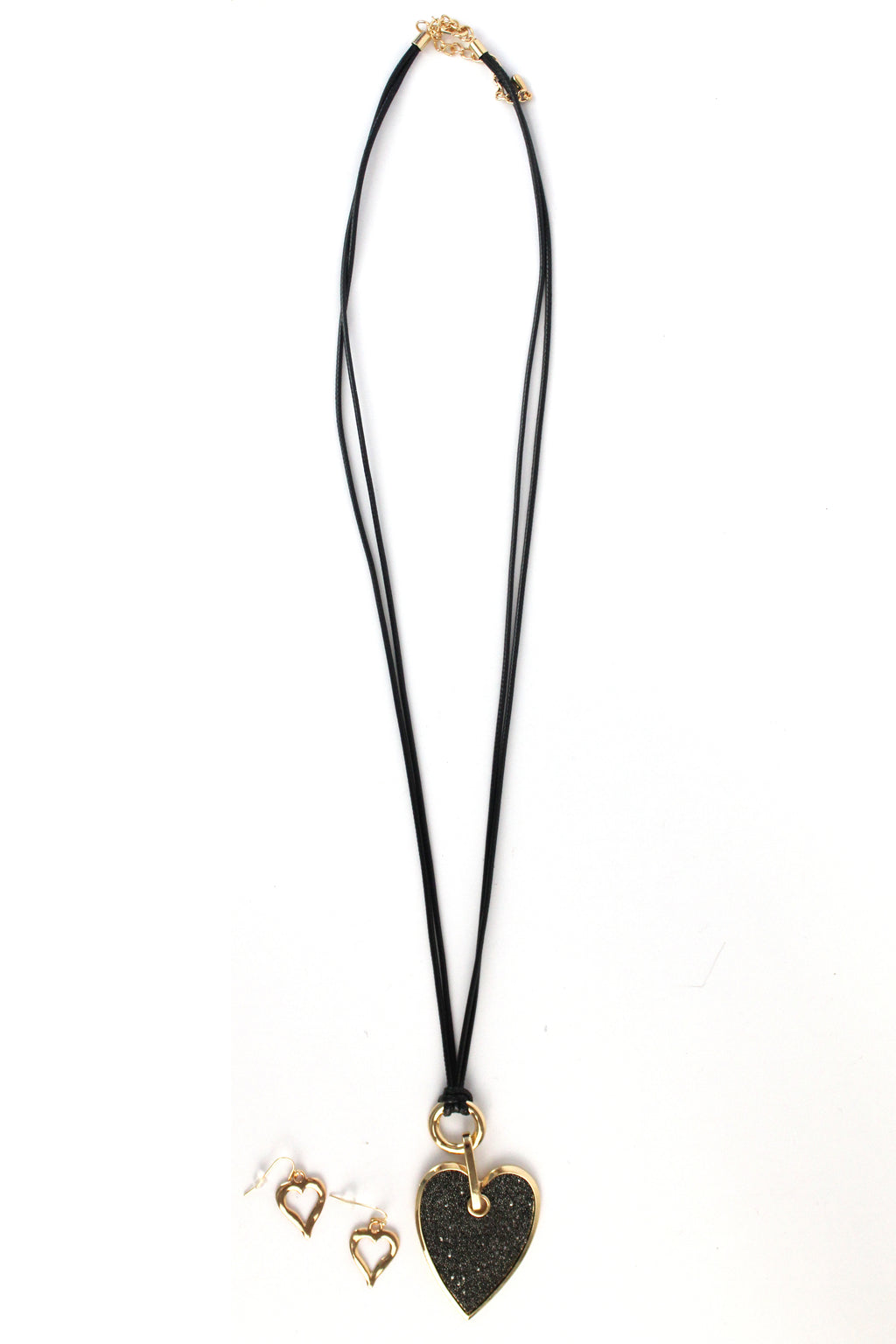 MG14011 maxi collar corazón brillante