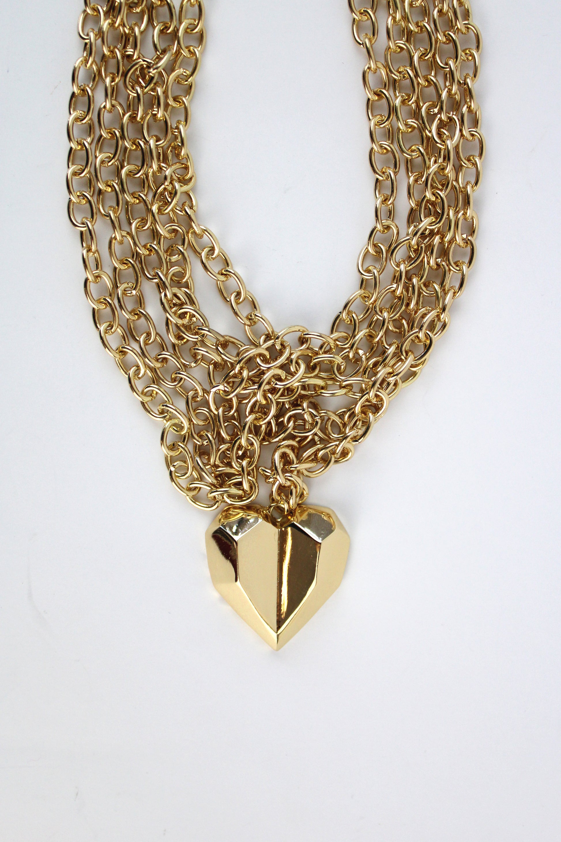 DA014 Collar múltiple dije corazon