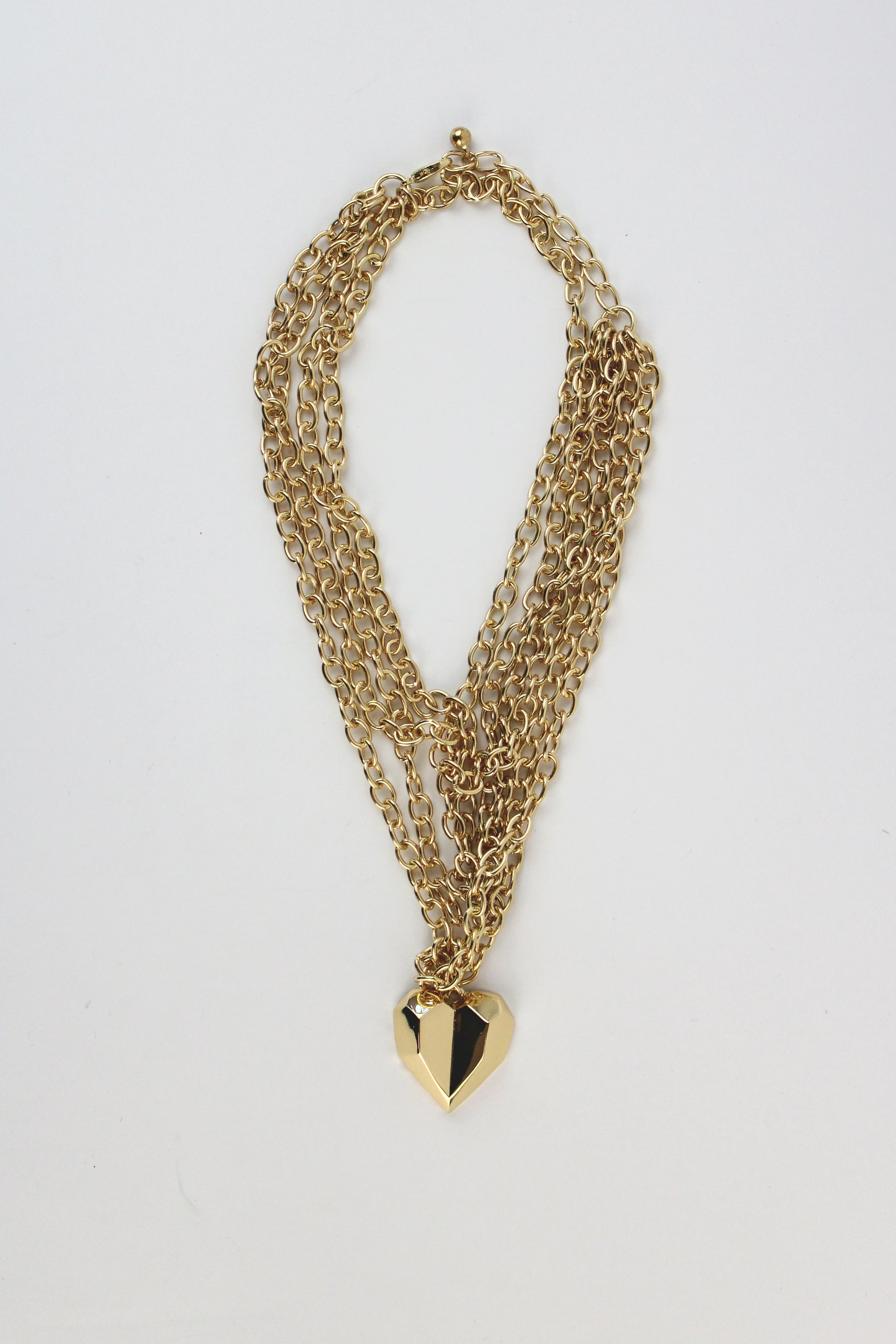 DA014 Collar múltiple dije corazon