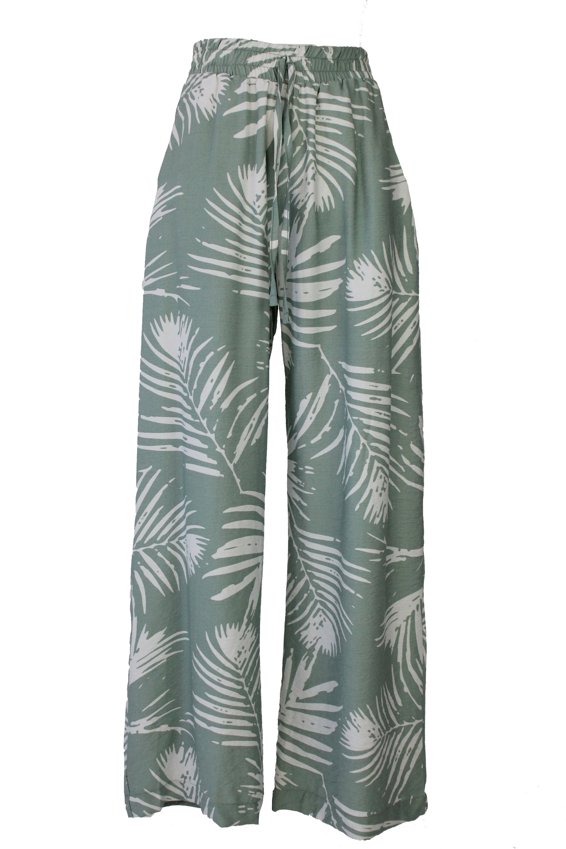 2313 Pantalón Estampado Palmeras