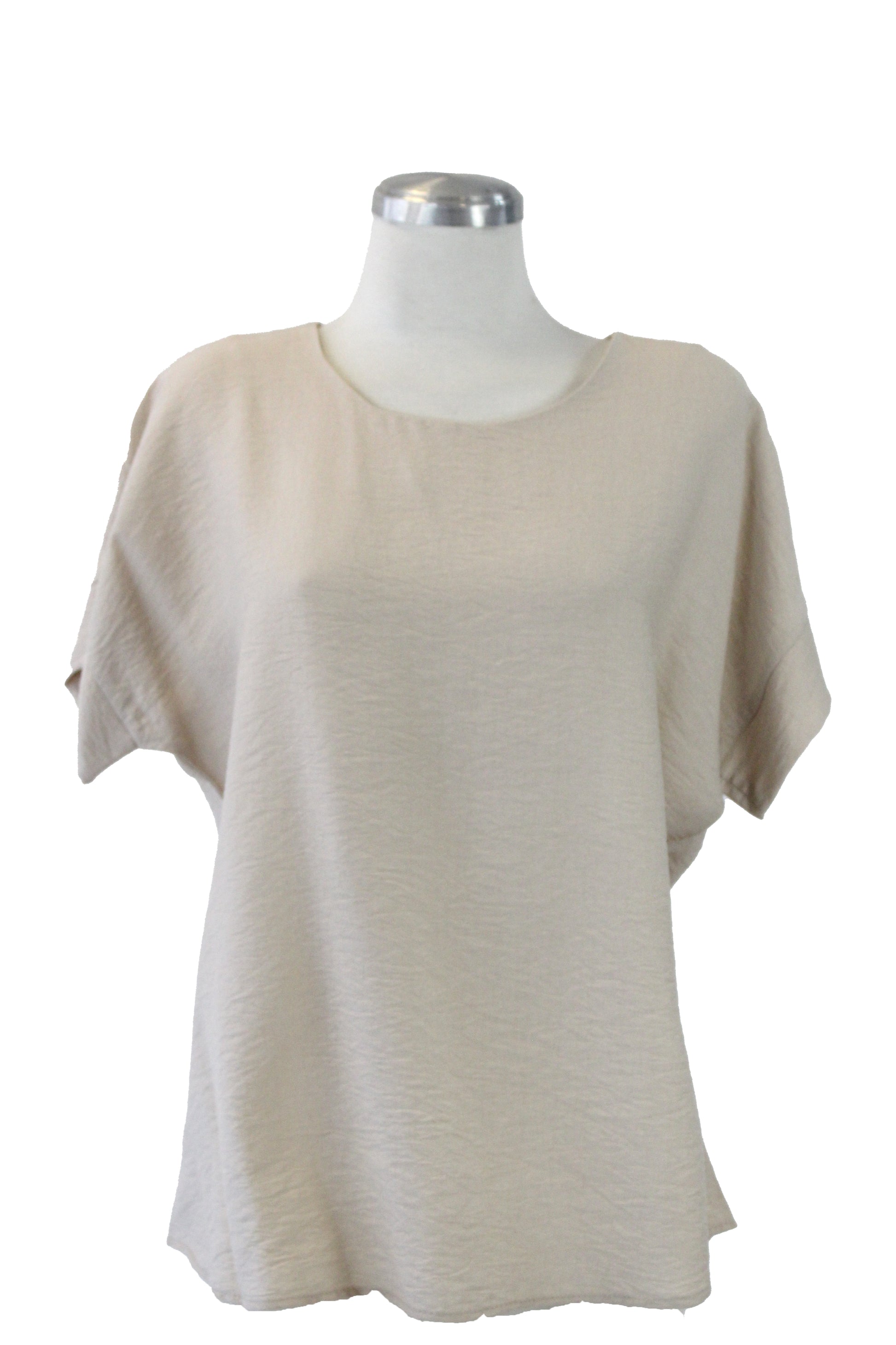 70 Blusa Lisa Con Manga Redoblada