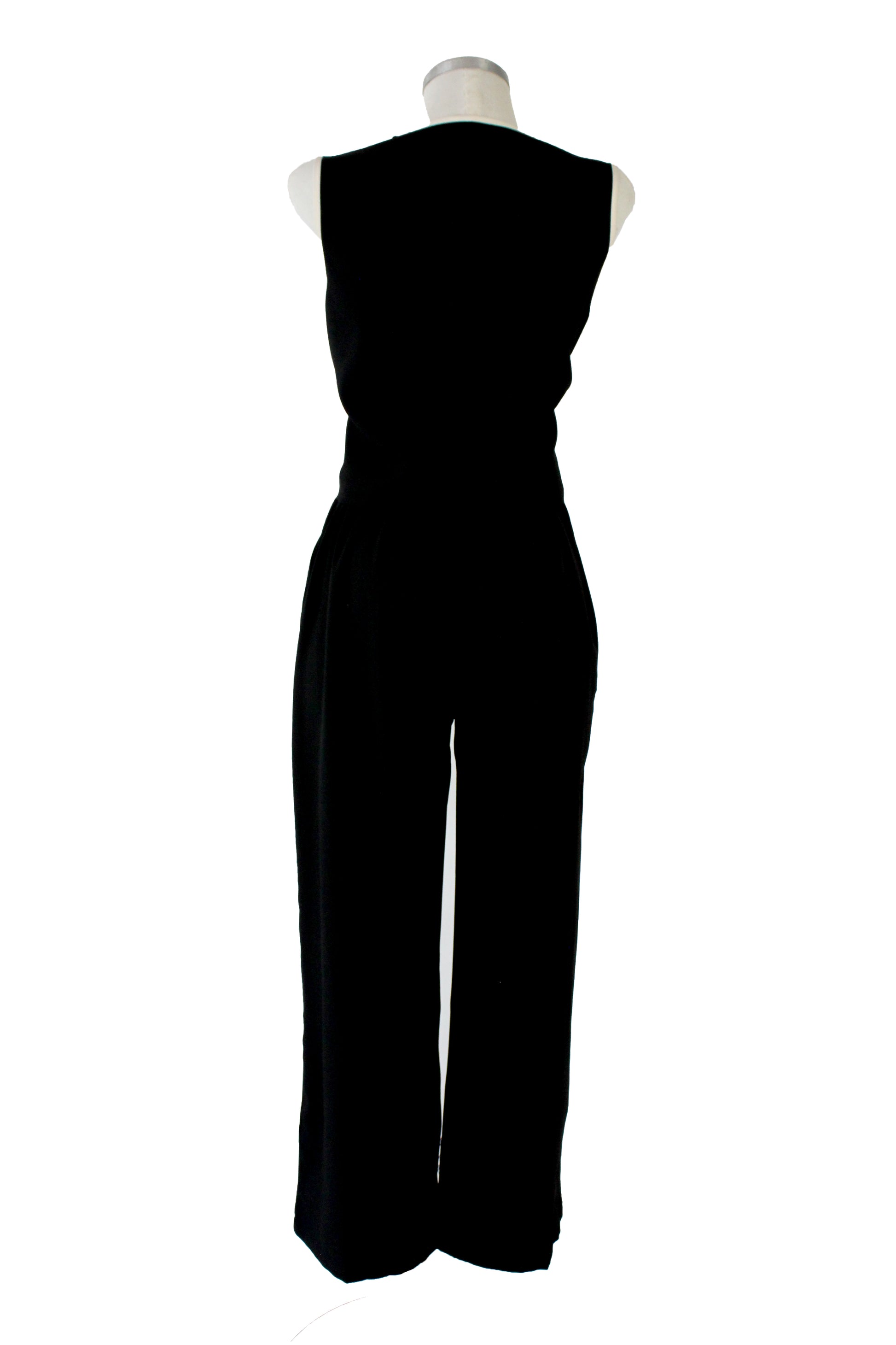 01180 Conjunto Chaleco Y Pantalón Bordado Beige