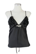 M2531 Blusa De Tirantes Con Olán en Copa