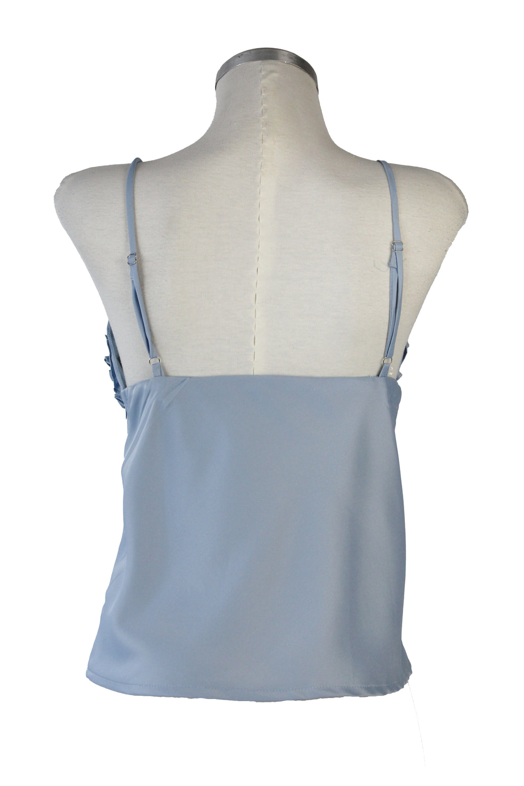 M2531 Blusa De Tirantes Con Olán en Copa