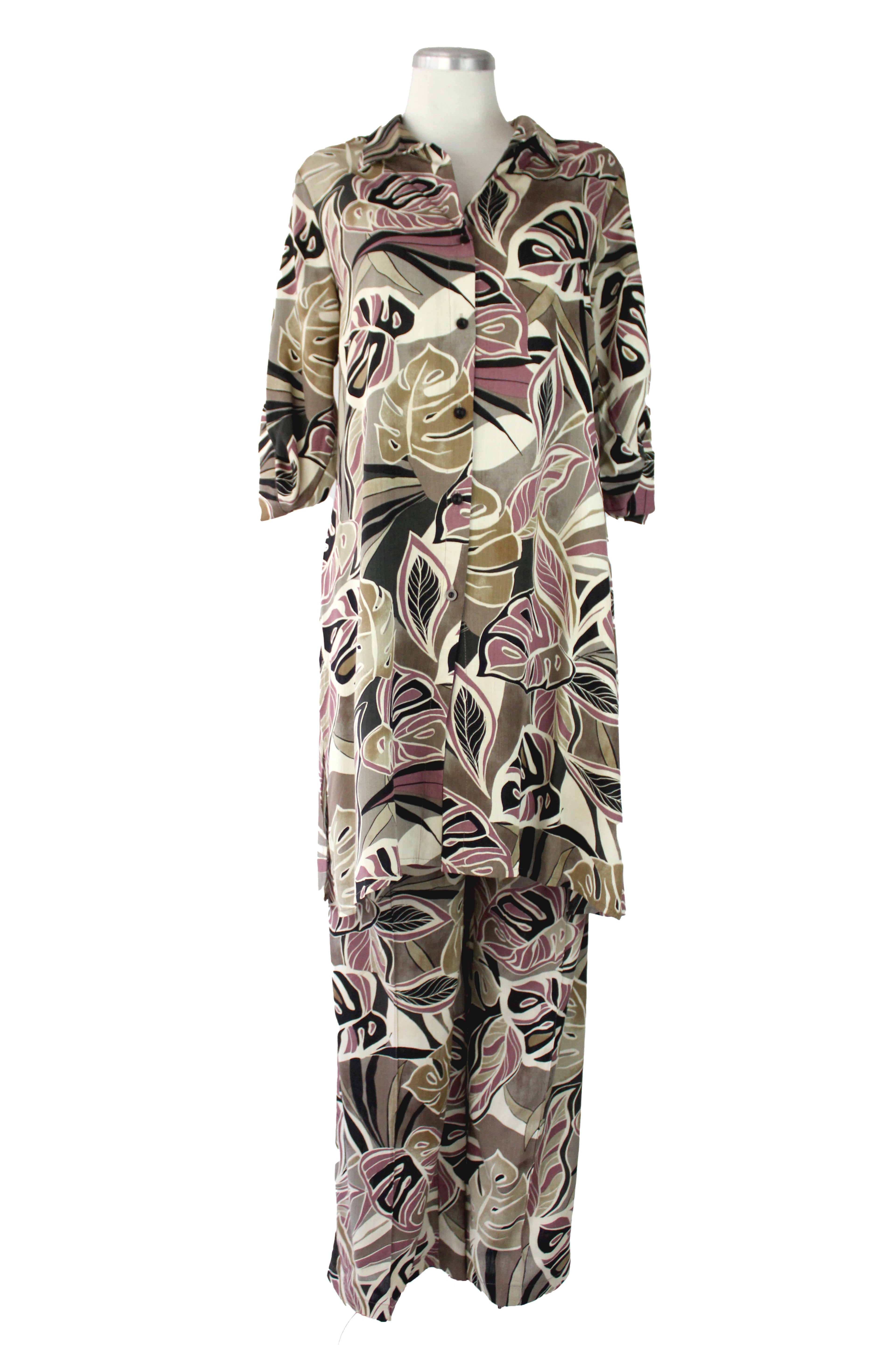 12526 Conjunto Blusón Largo C/Pantalón Estampados Varios