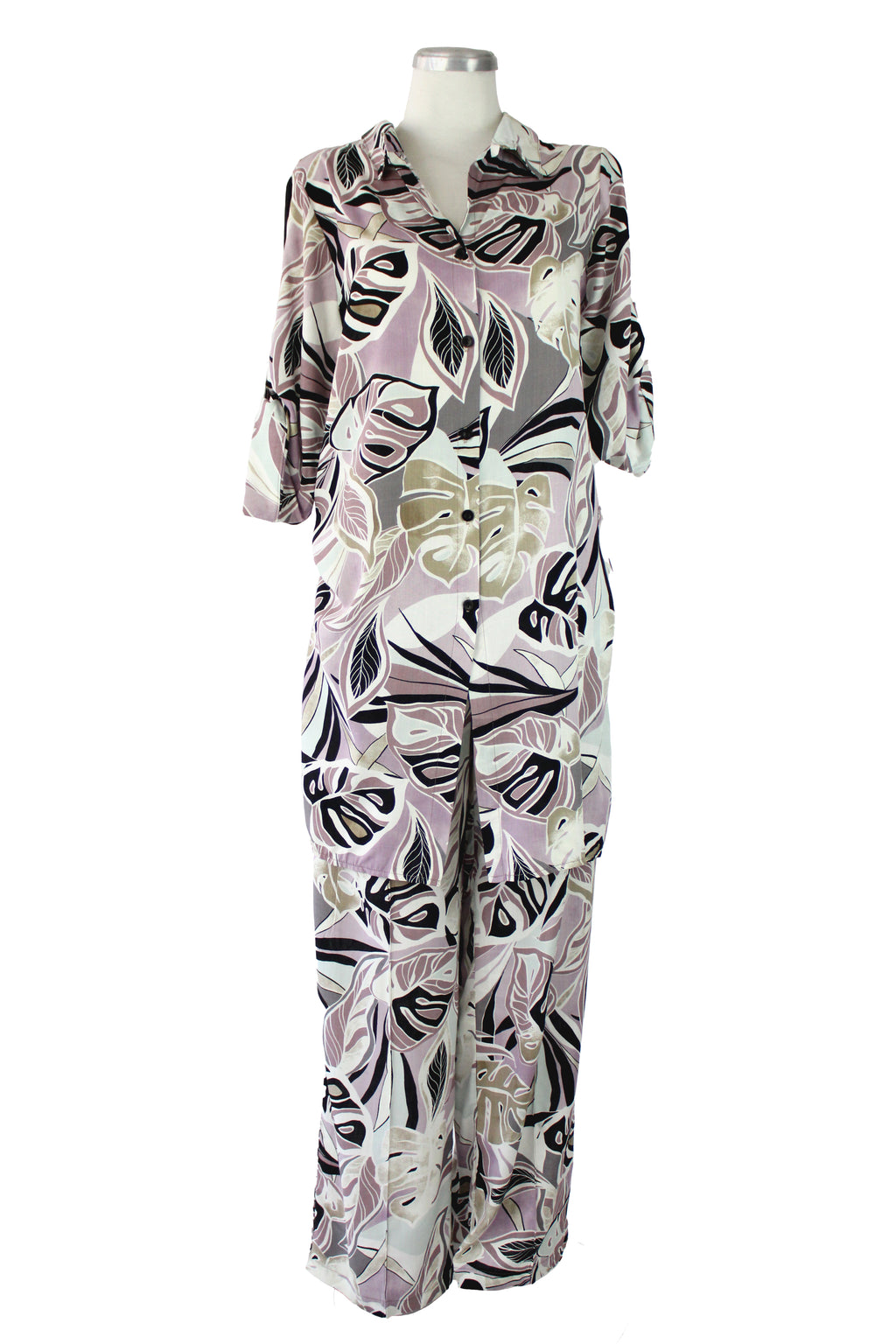 12526 Conjunto Blusón Largo C/Pantalón Estampados Varios