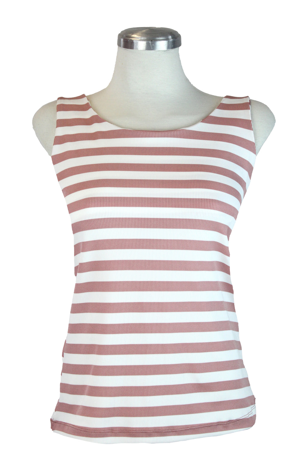 2442 Blusa Cuello Redondo Rayada