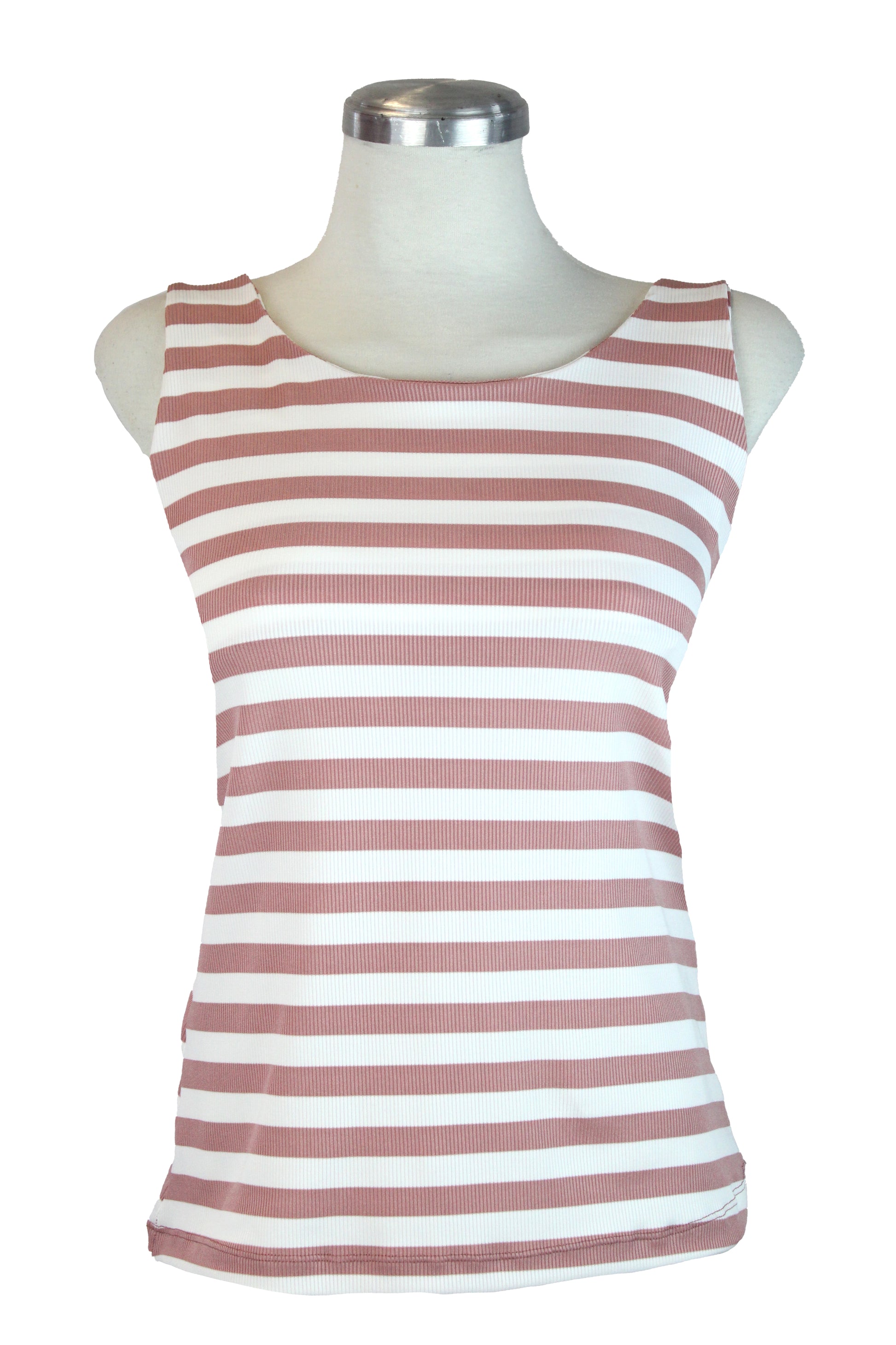 2442 Blusa Cuello Redondo Rayada