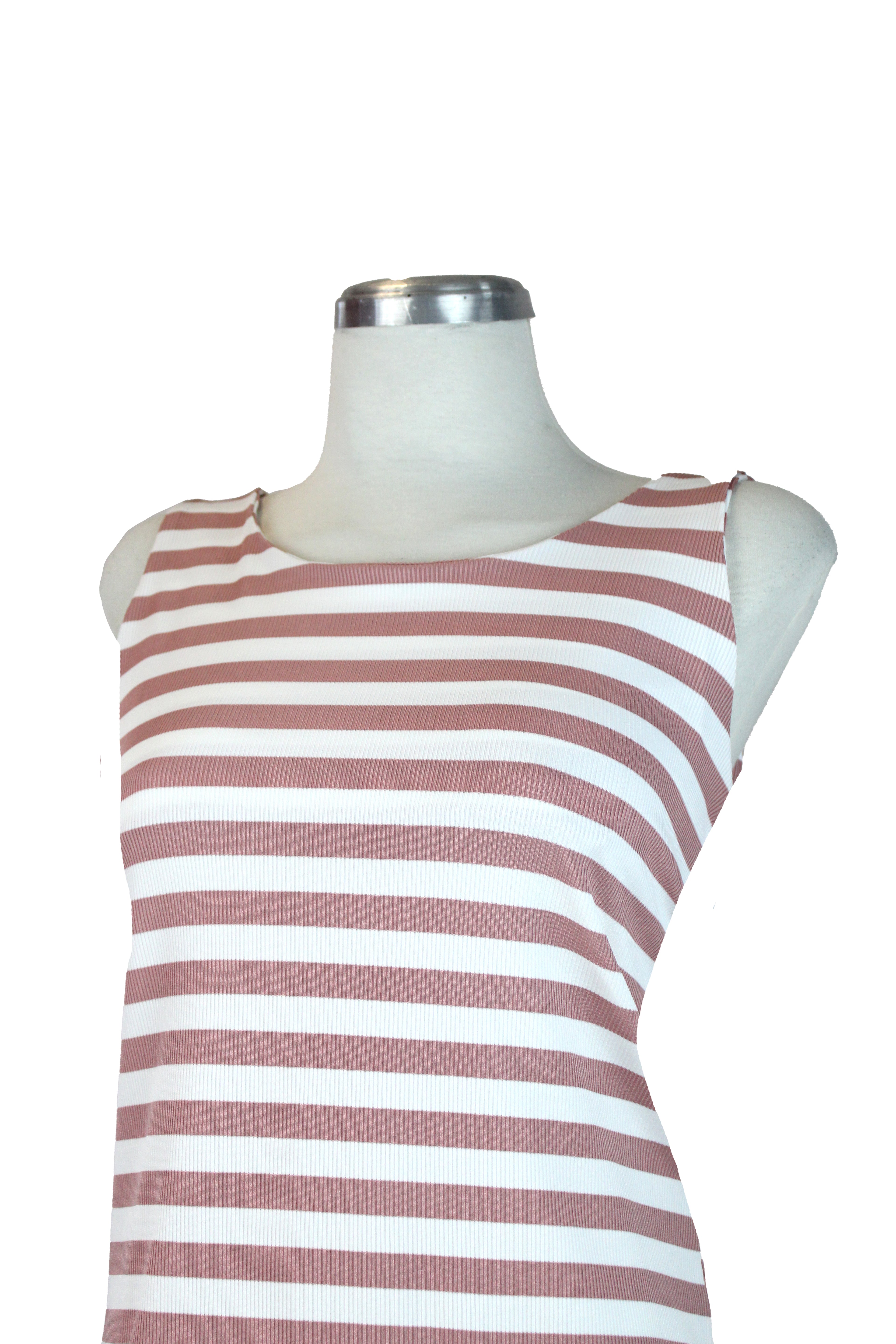 2442 Blusa Cuello Redondo Rayada