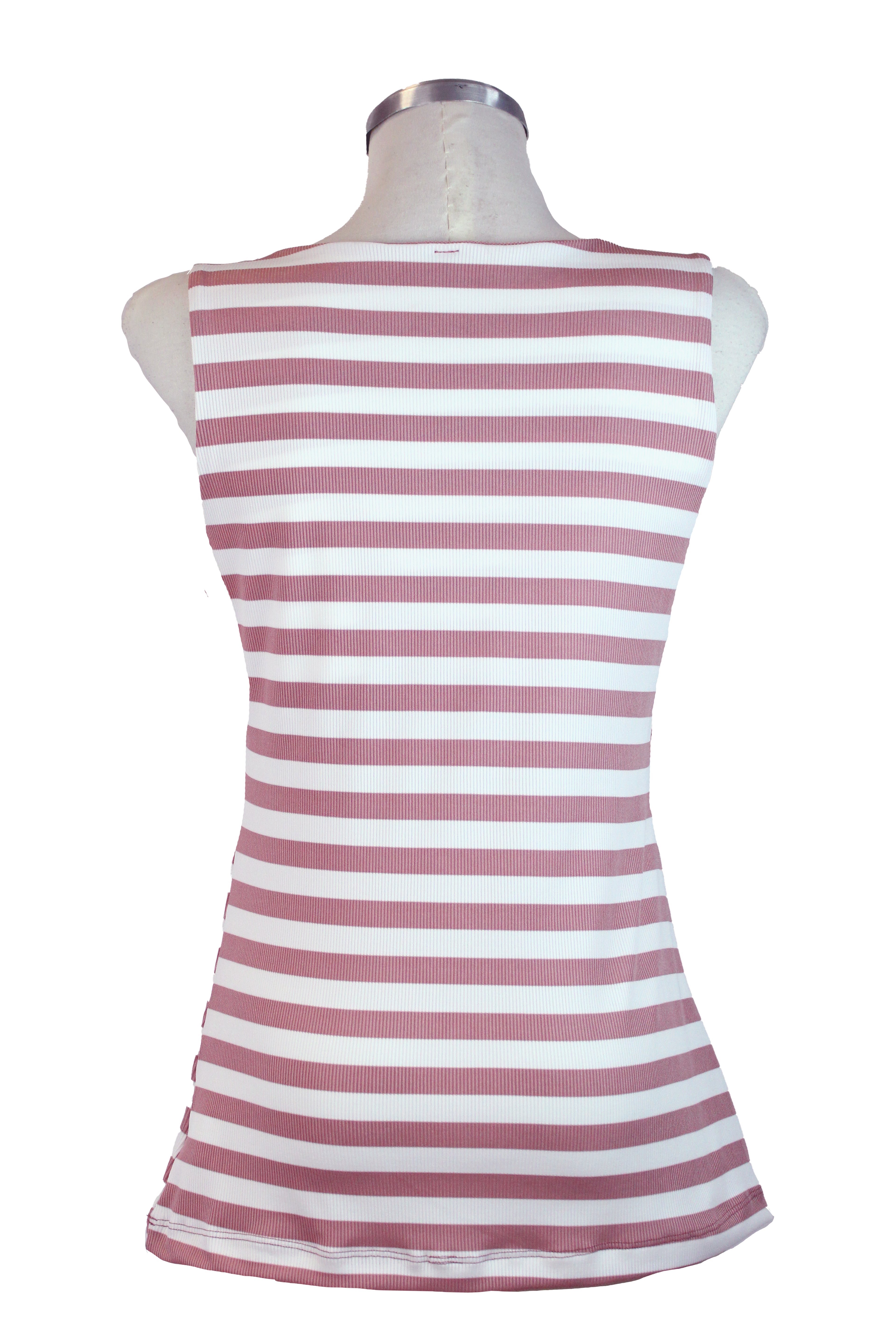 2442 Blusa Cuello Redondo Rayada