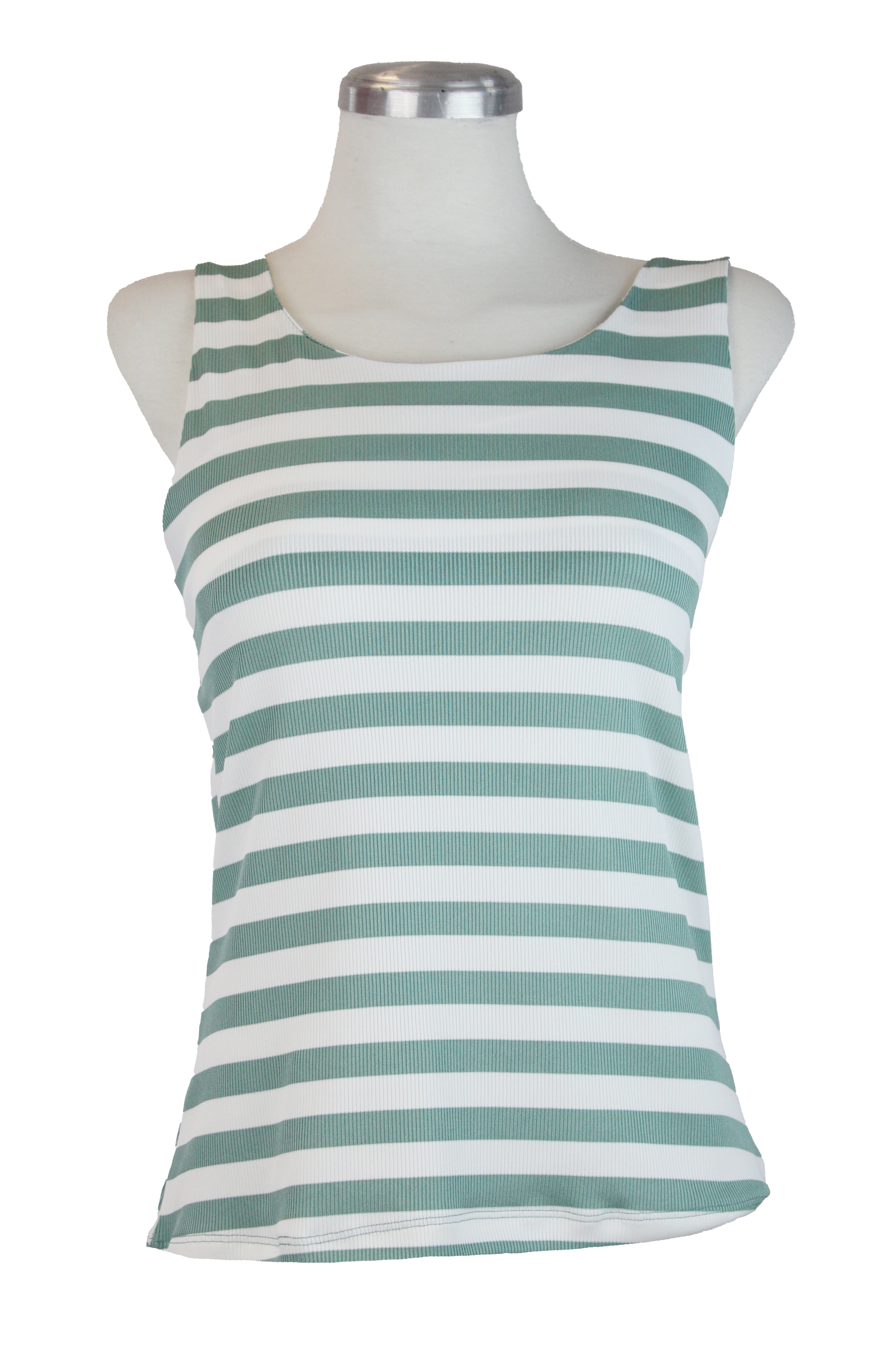 2442 Blusa Cuello Redondo Rayada