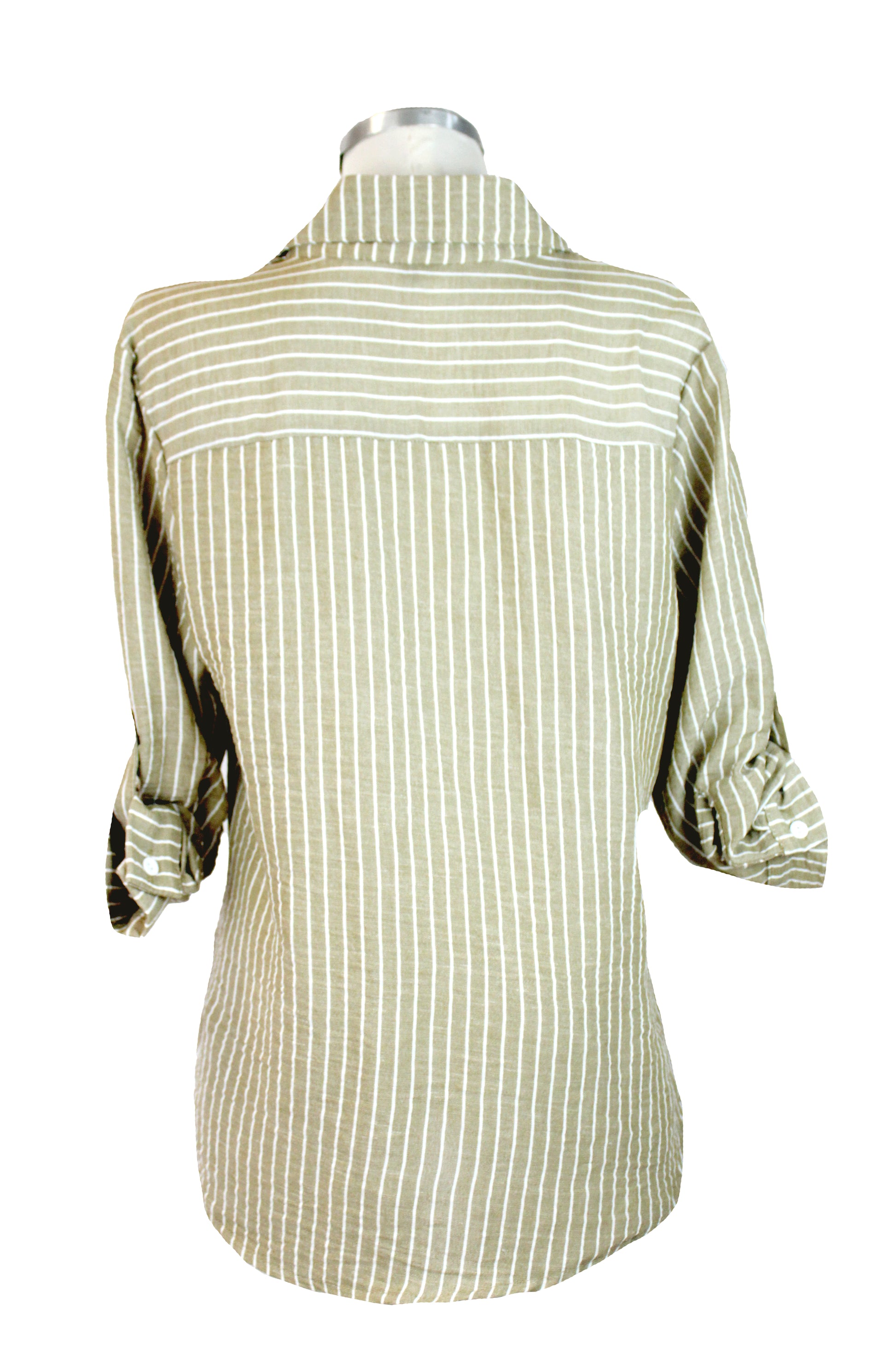 2316 Blusa Camisera Rallas Lino