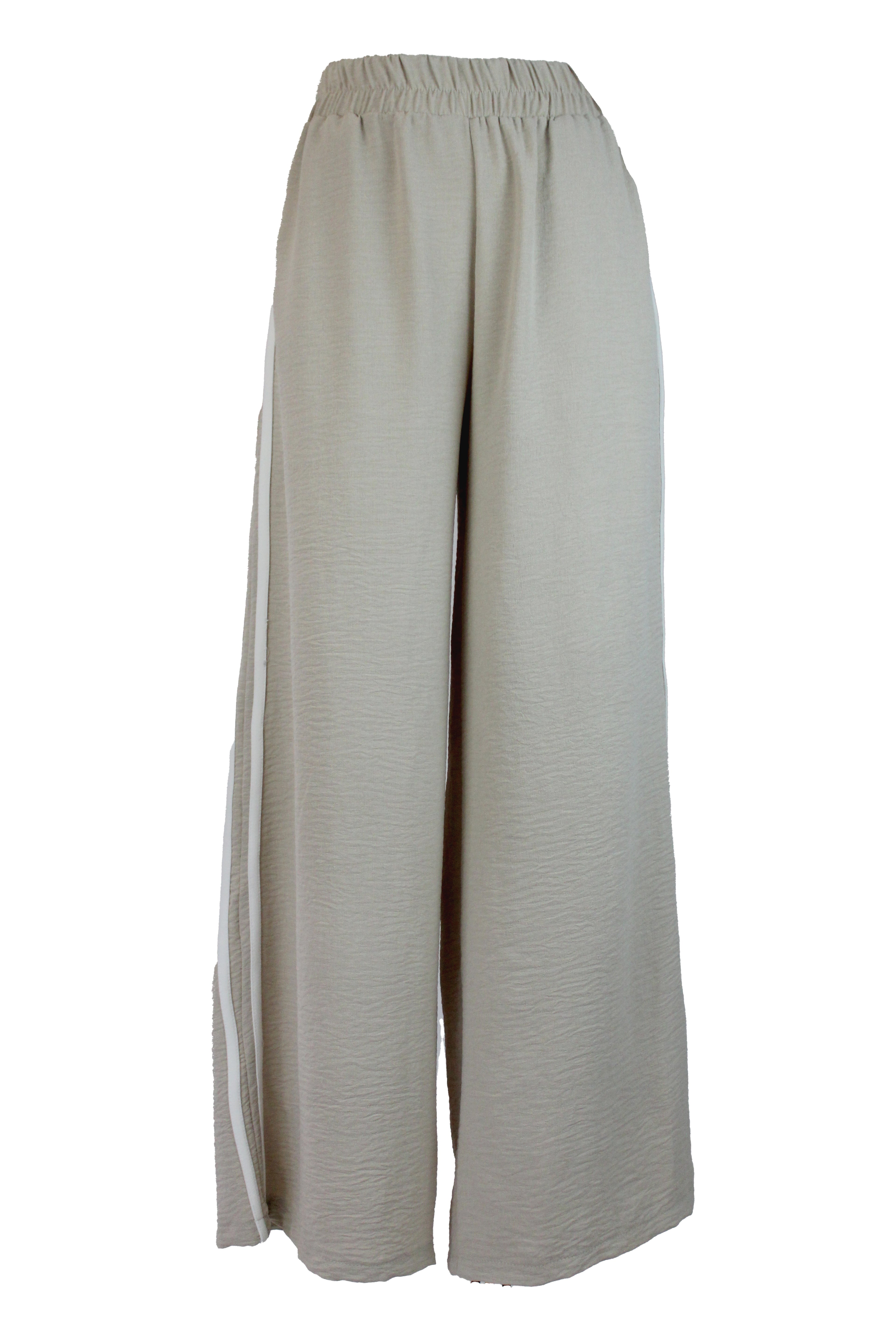 3959GLB Pantalon Color Lison Con Doble Linea Lateral