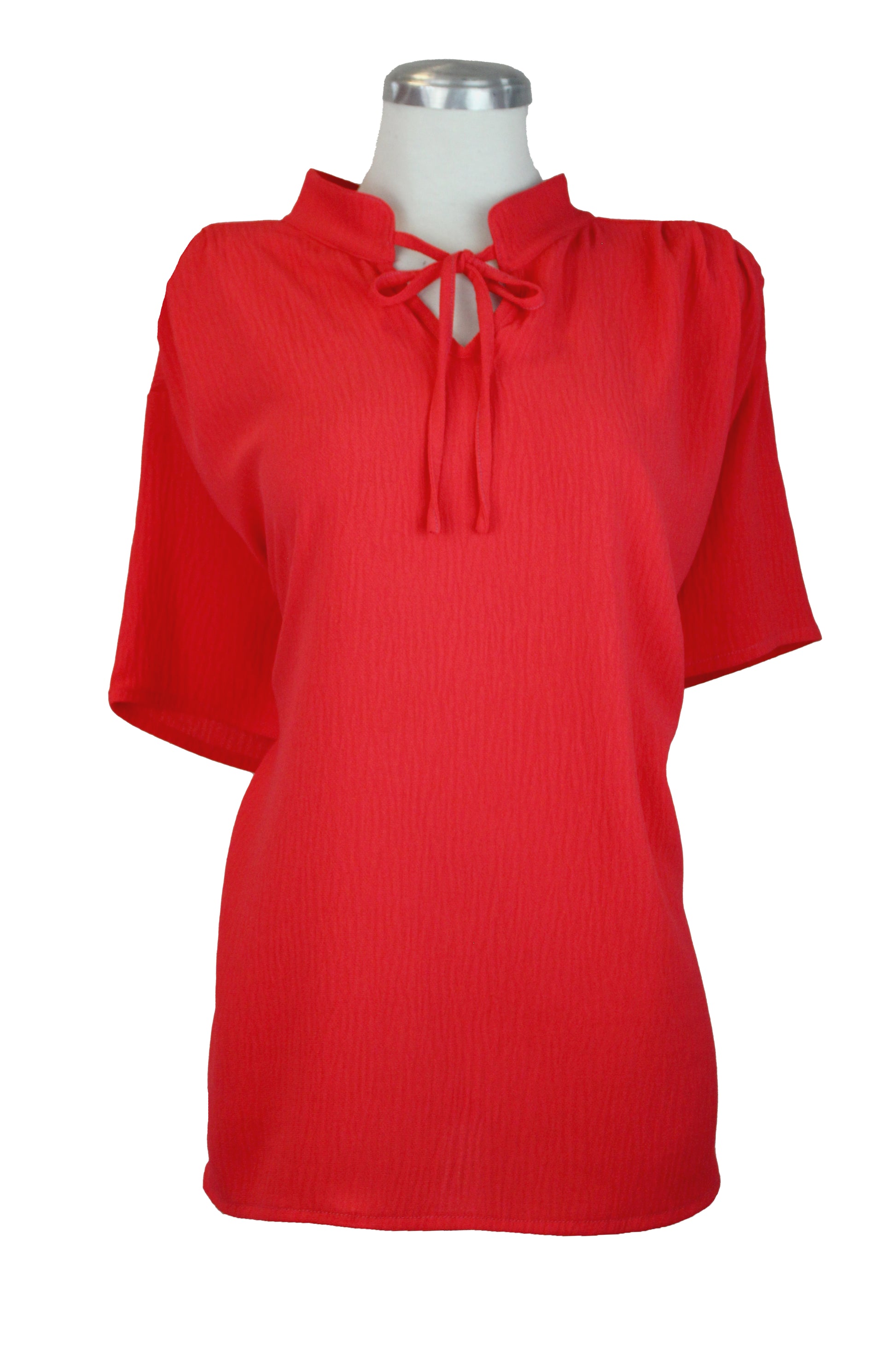M2409 Blusa Cuello "V" Listón