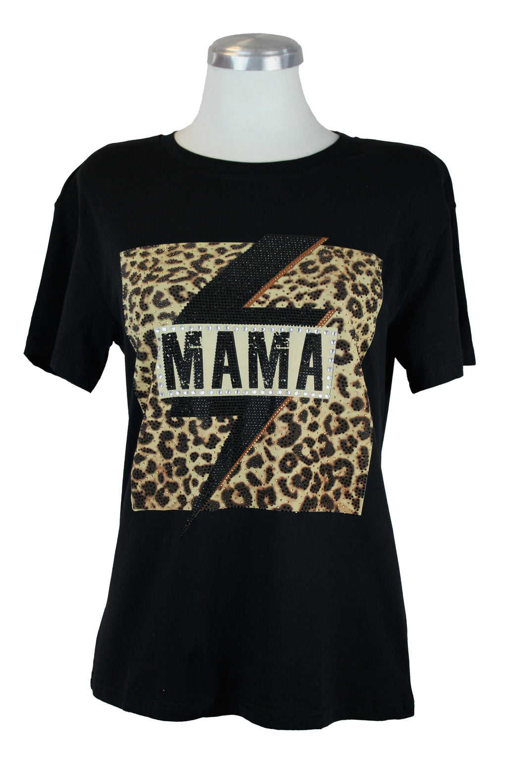 M90061 Blusa Con Estampado "Mamá" Animal Print