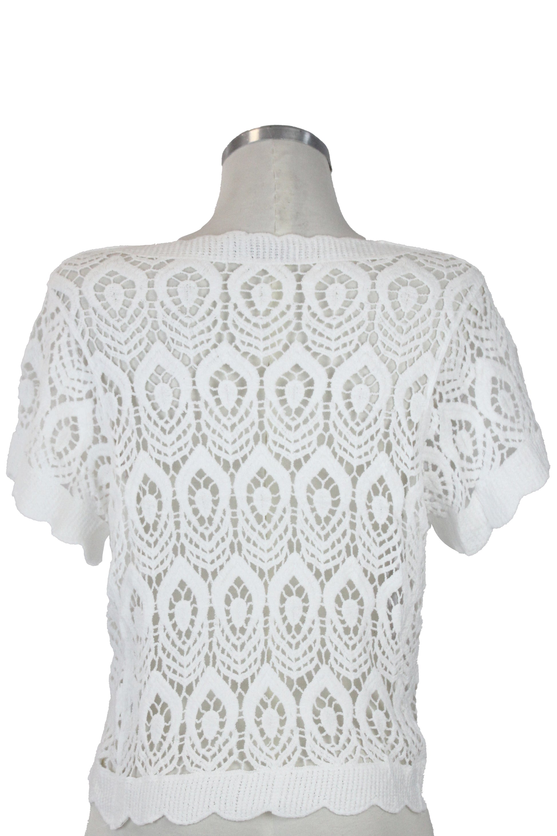 R7827 Blusa Con Cuello V Tejido