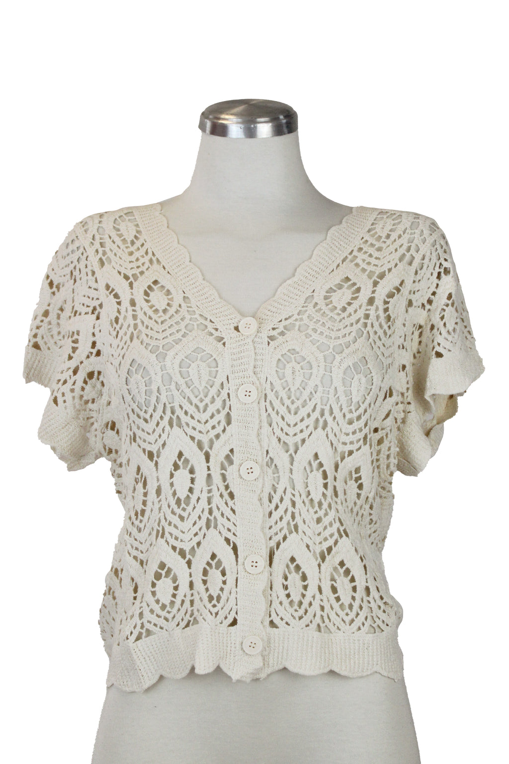 R7827 Blusa Con Cuello V Tejido