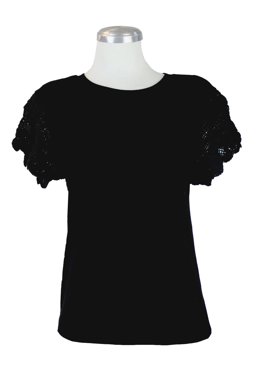 LL004 Blusa Con Tejido en Manga Lisa