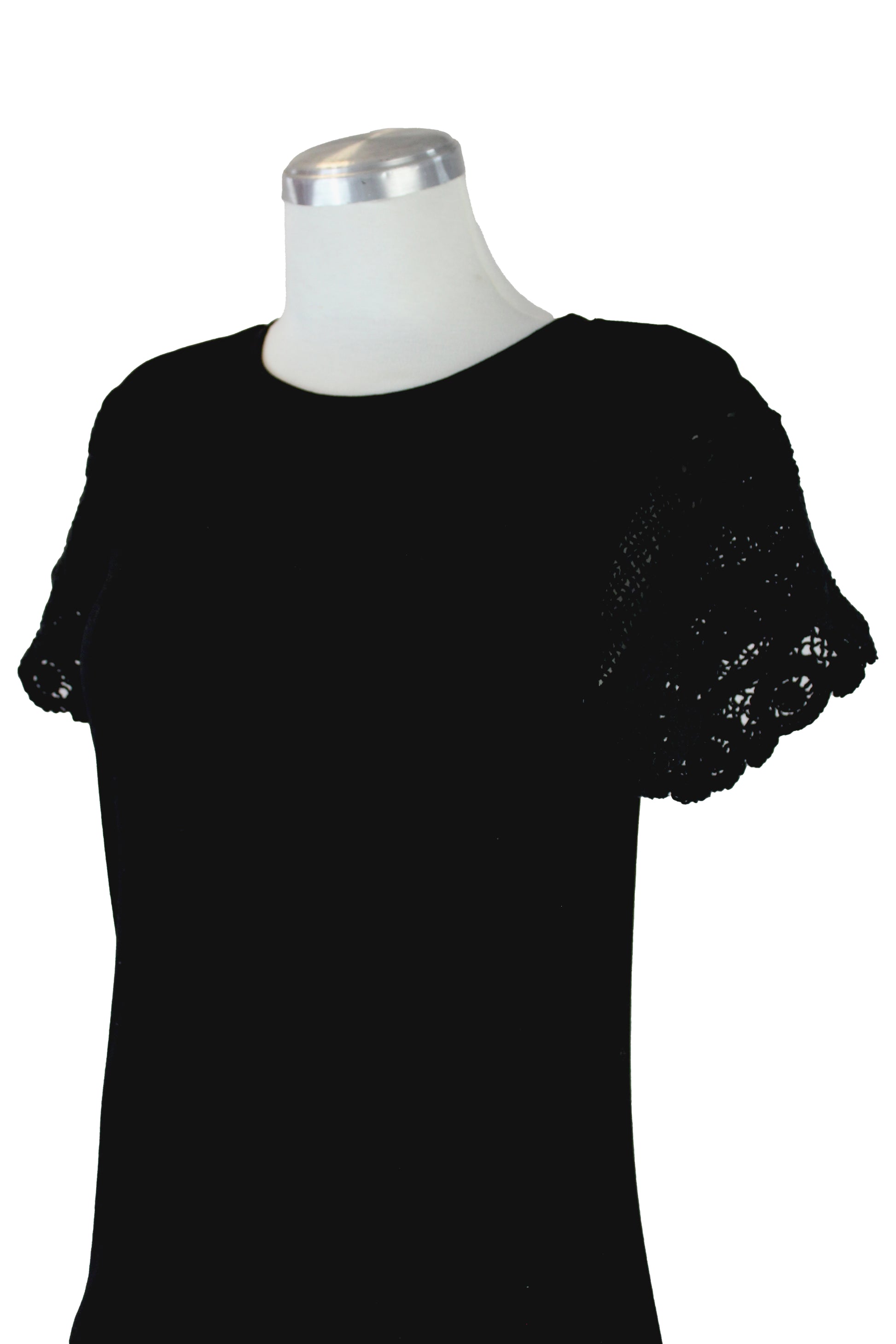 LL004 Blusa Con Tejido en Manga Lisa