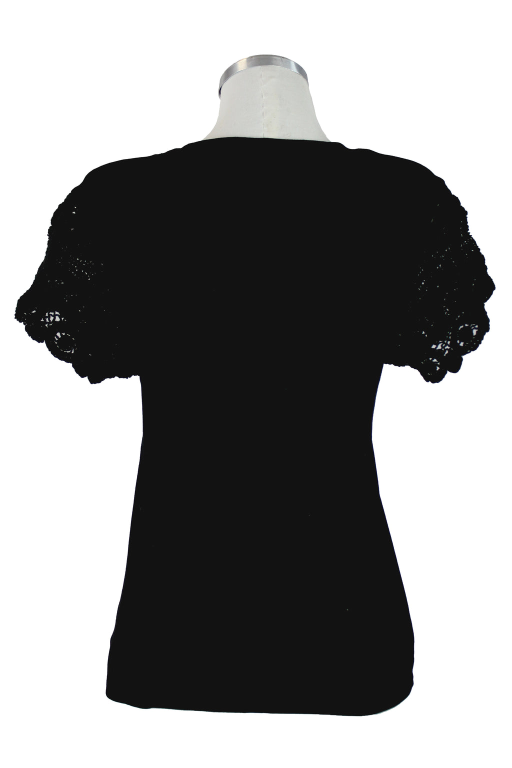 LL004 Blusa Con Tejido en Manga Lisa