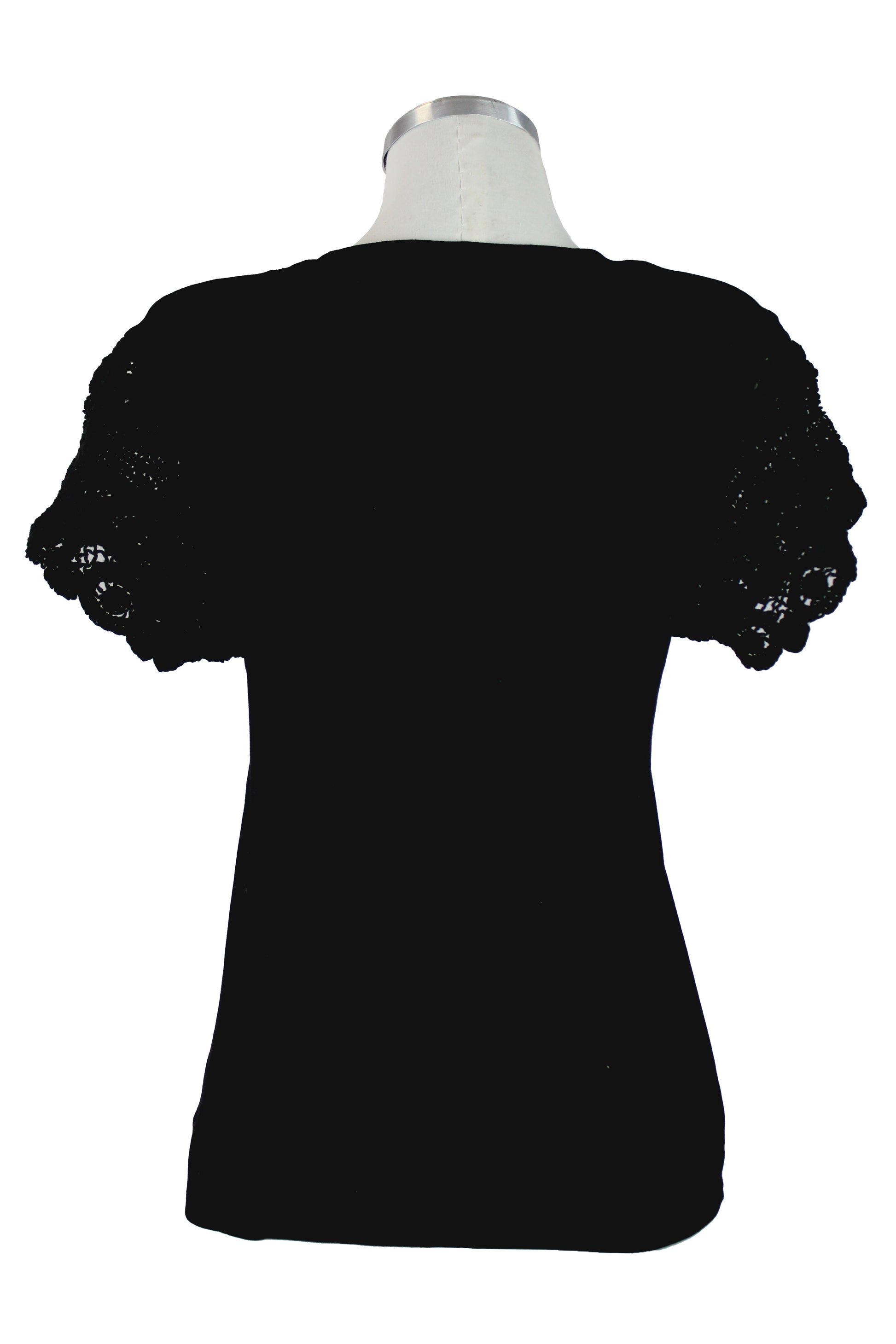 LL004 Blusa Con Tejido en Manga Lisa