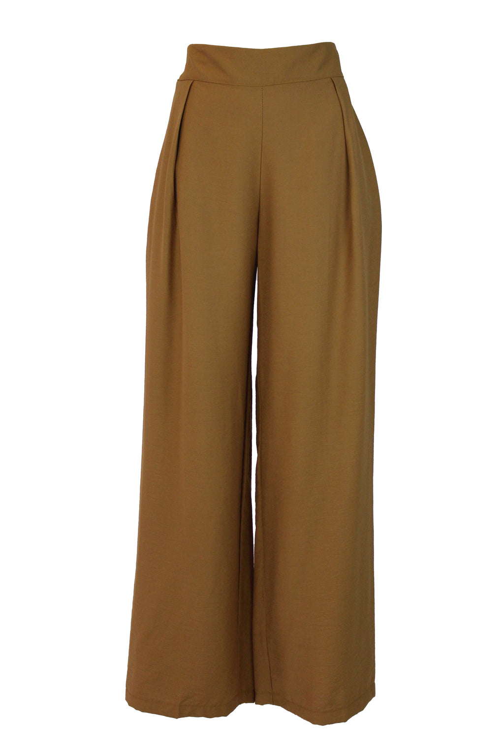 12615 Pantalón Con Elástico Liso Con Pinzas