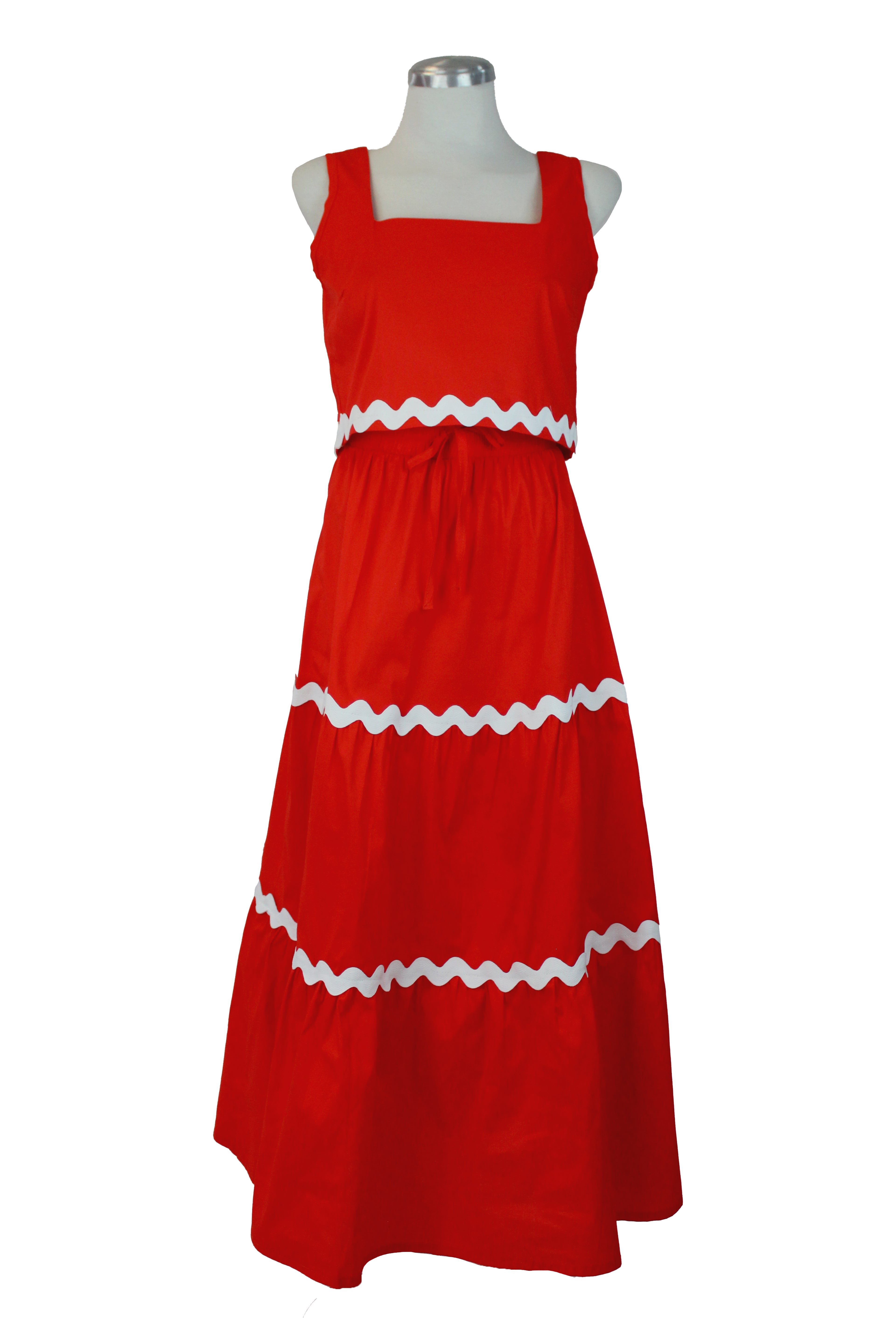 4139PLZZJ Conjunto Falda Larga Cintilla ZigZag