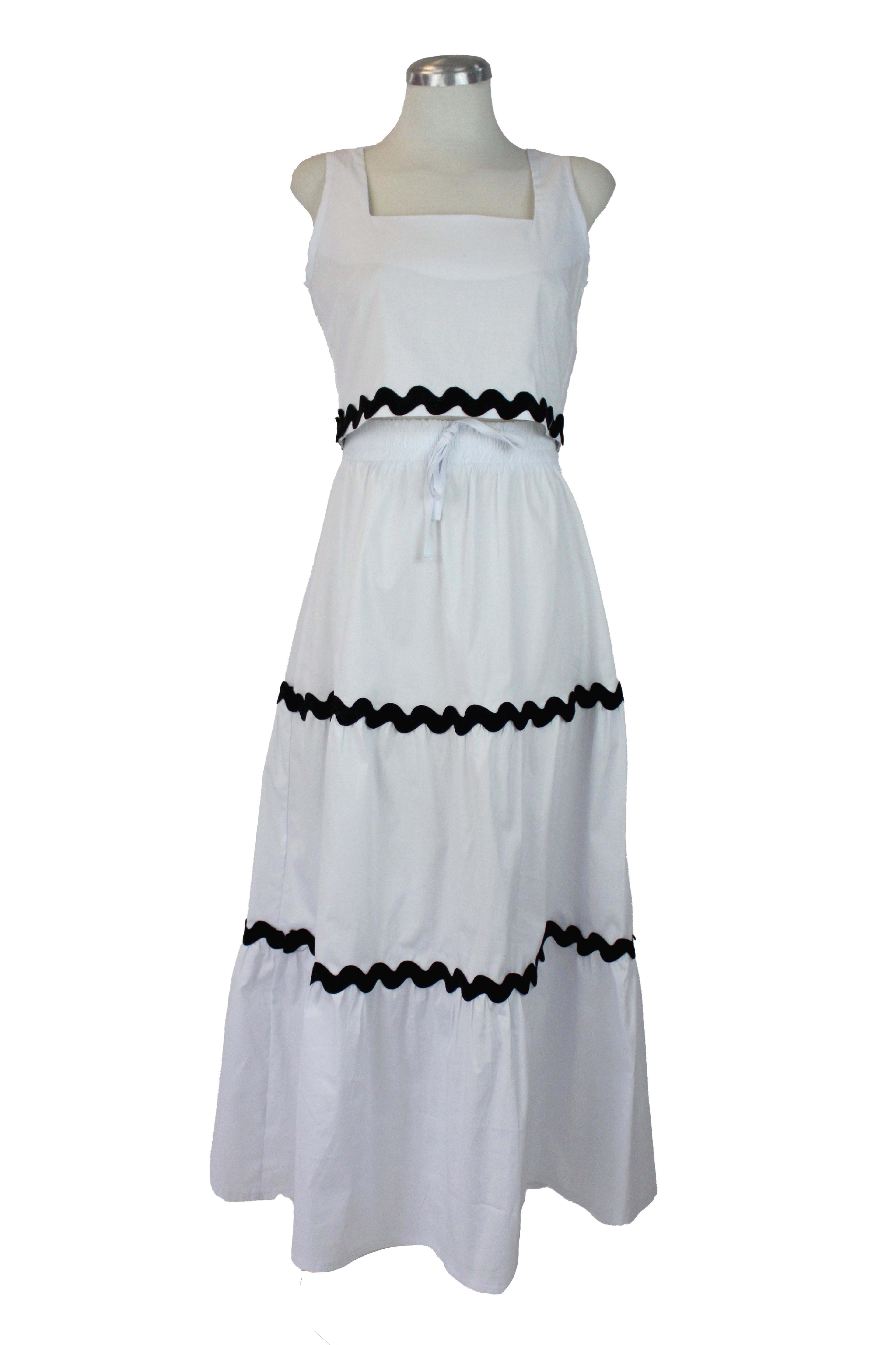 4139PLZZJ Conjunto Falda Larga Cintilla ZigZag