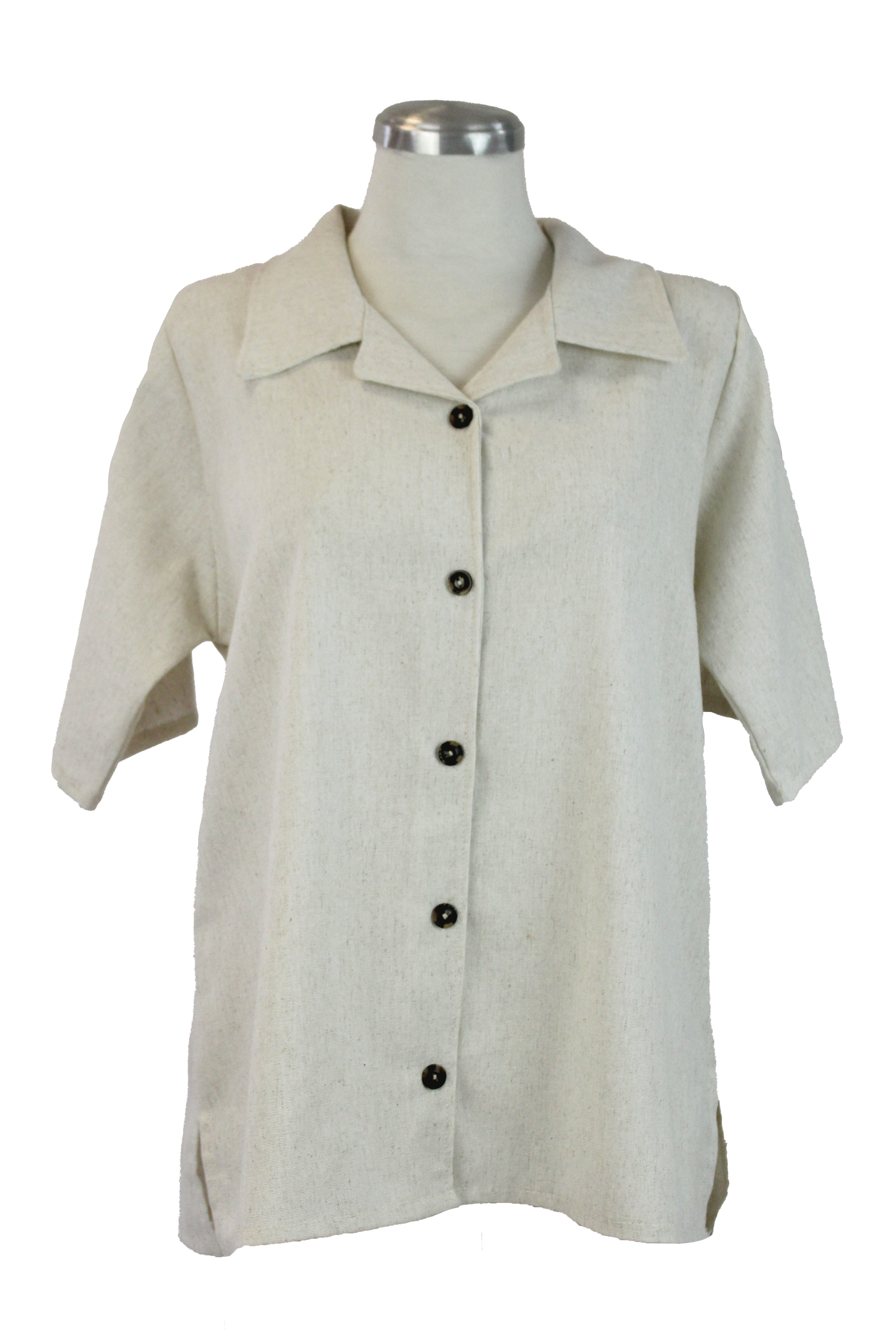 6433 Camisera Lino Botón