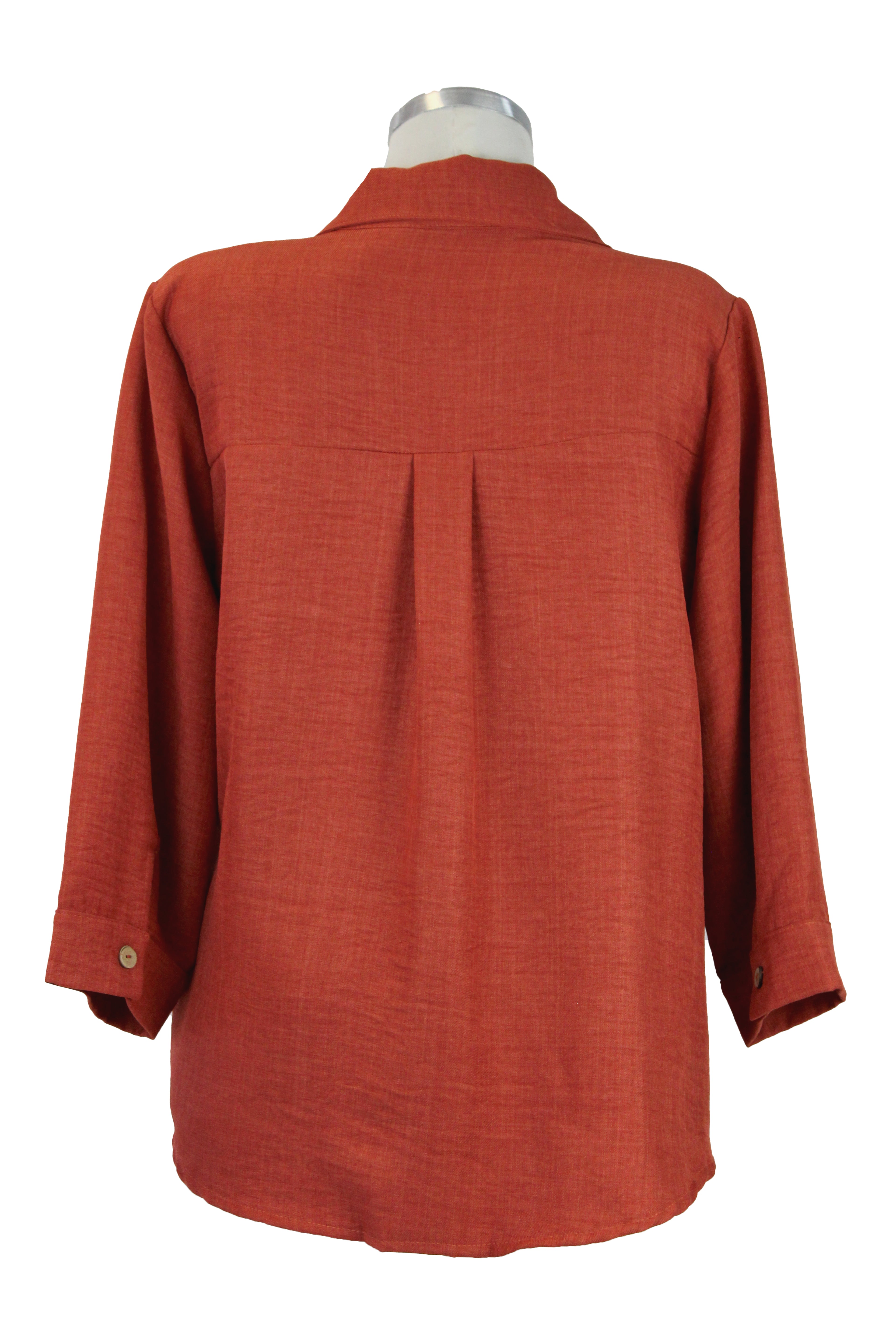 0016 Blusa Con Cuello Abotonada