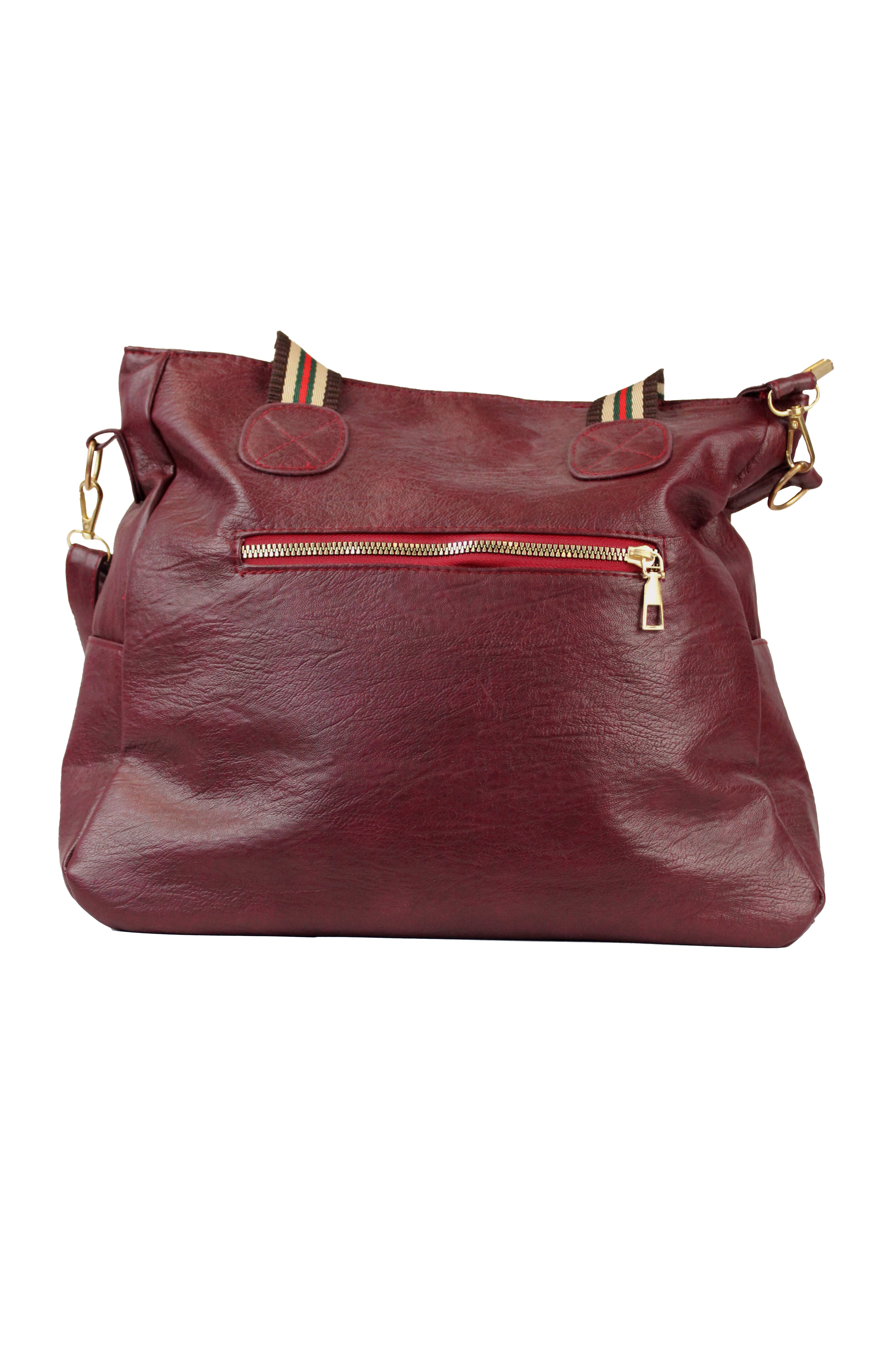 Z23 Bolsa Guinda Maletin Zipper y 2 Bolsas en Frente