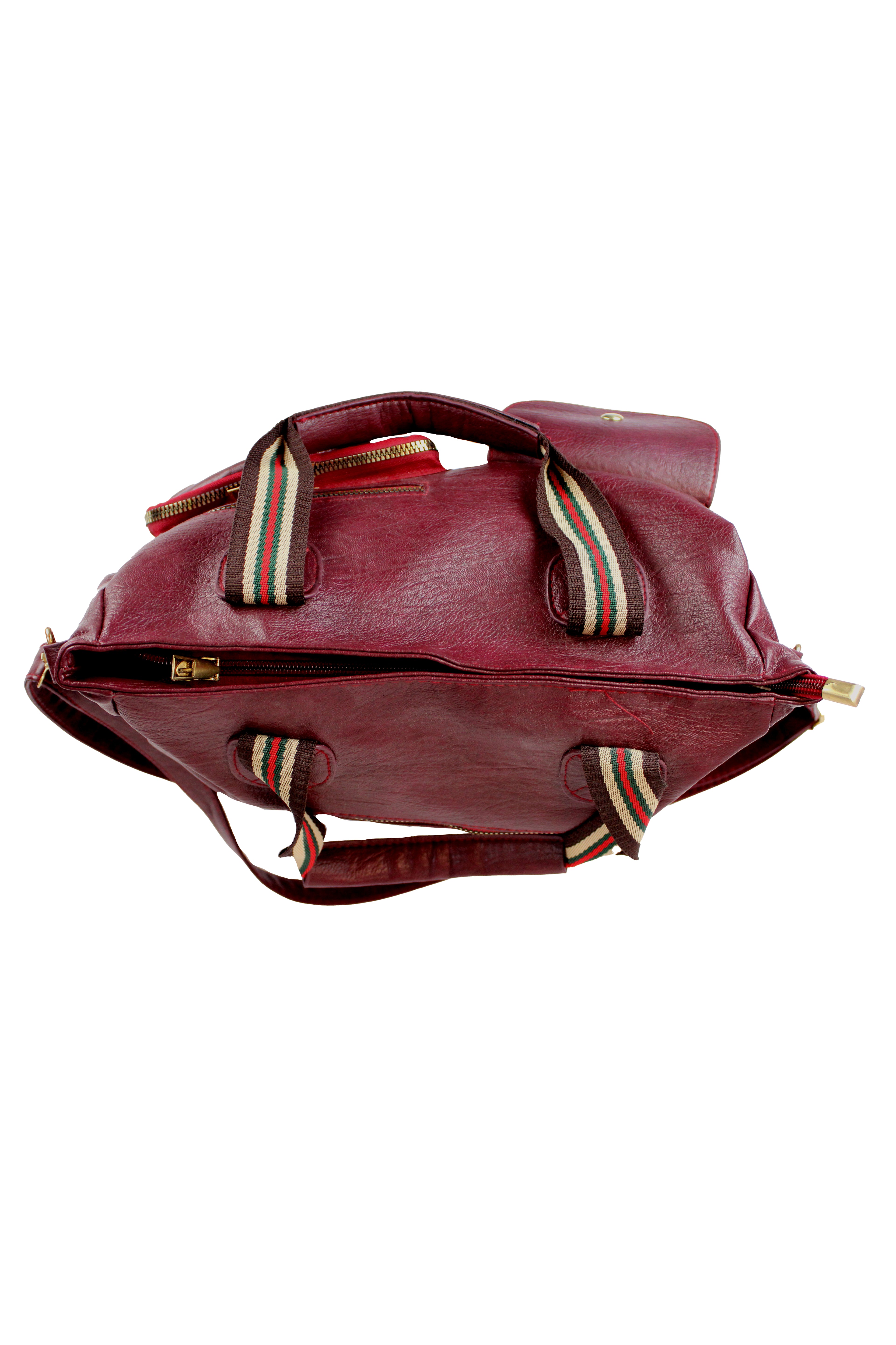 Z23 Bolsa Guinda Maletin Zipper y 2 Bolsas en Frente