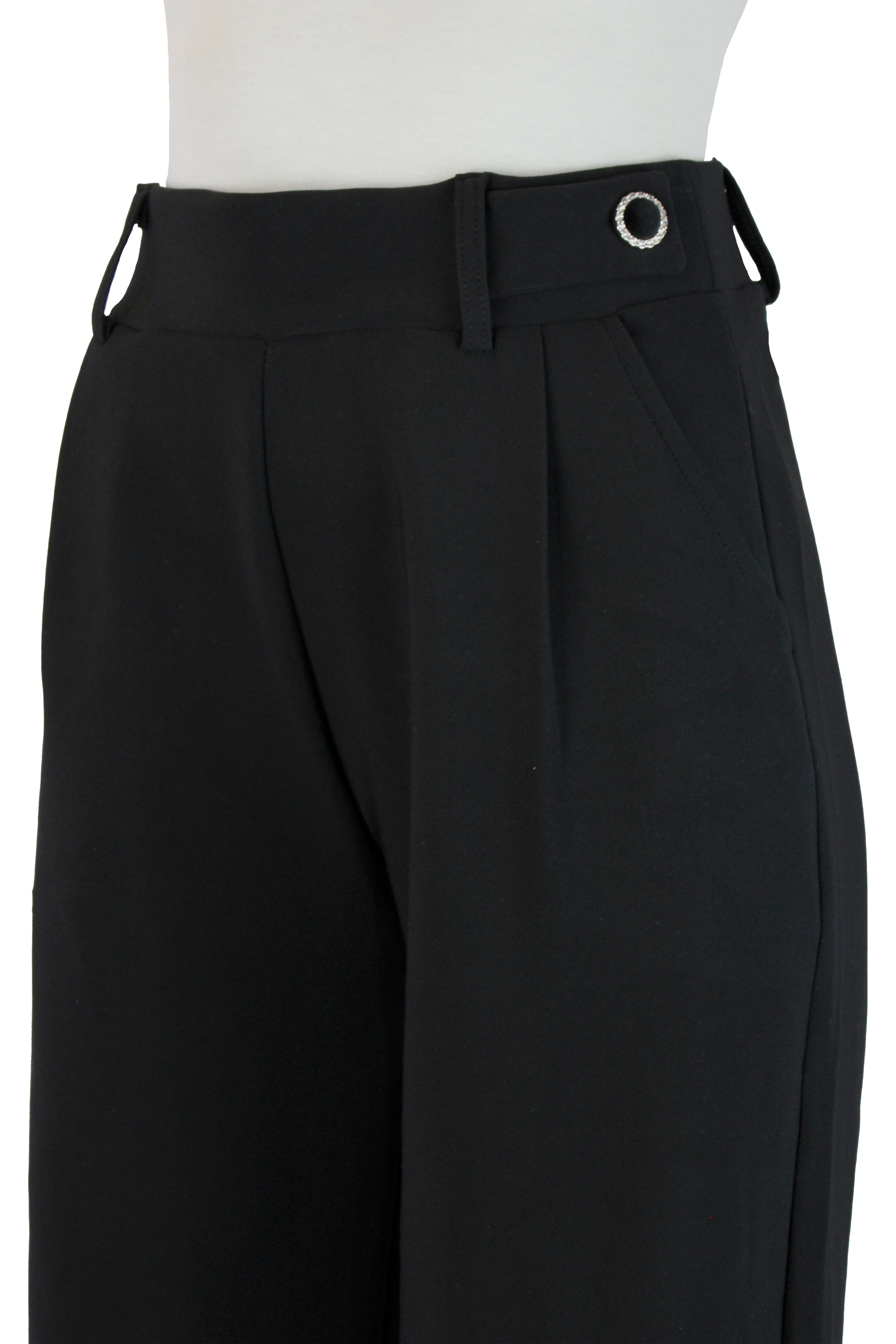 S-86 Pantalon Pierna Ancha Boton y Hojales p/Cinto